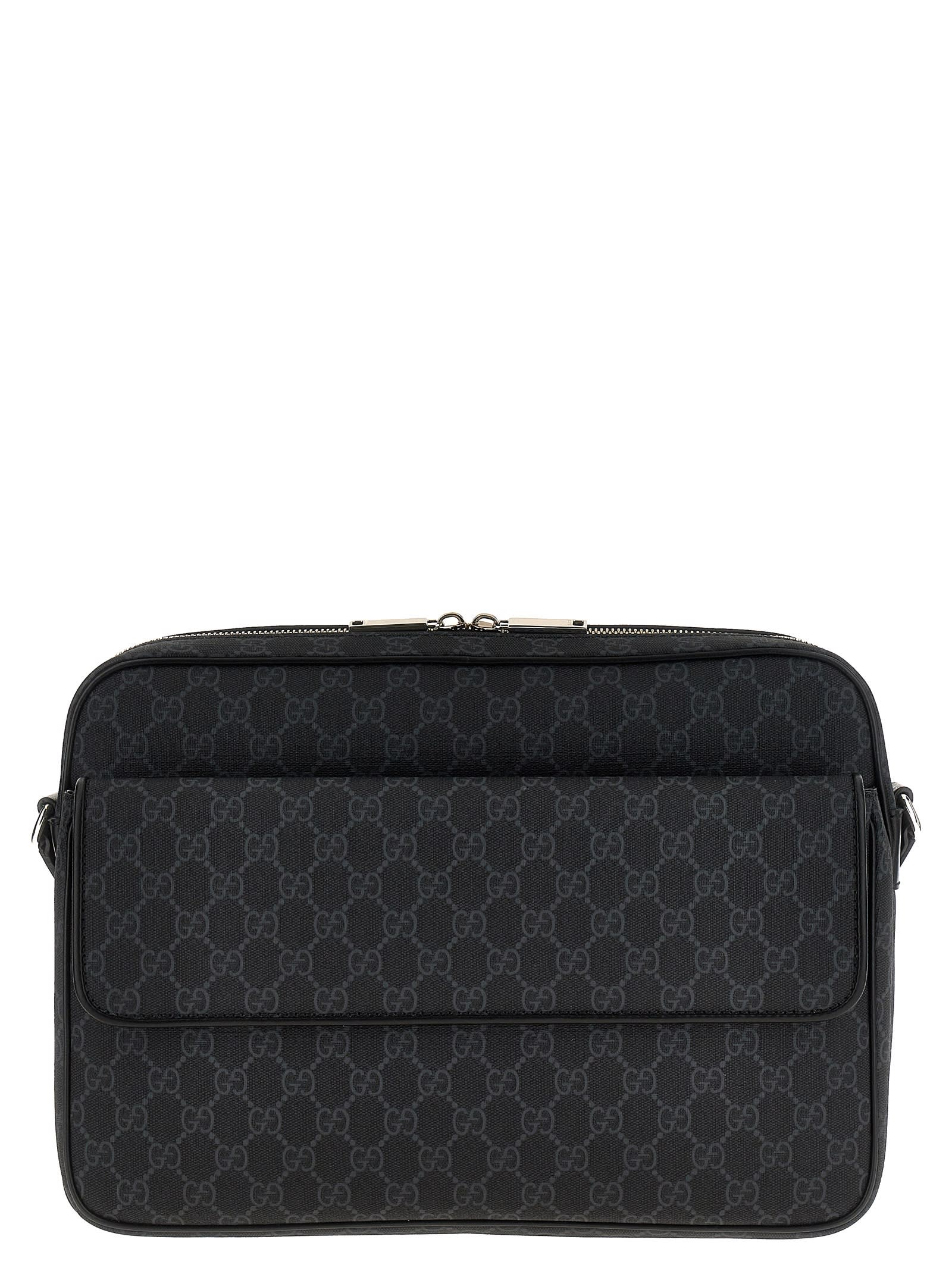Gucci GG Crossbody Bag - Grey/Black