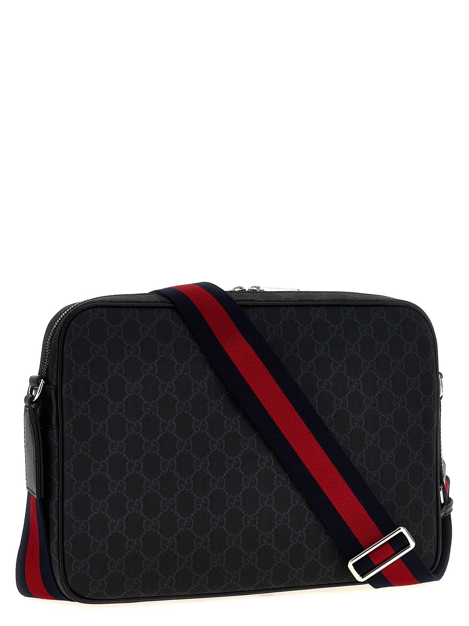 Gucci GG Crossbody Bag - Grey/Black - Image 2