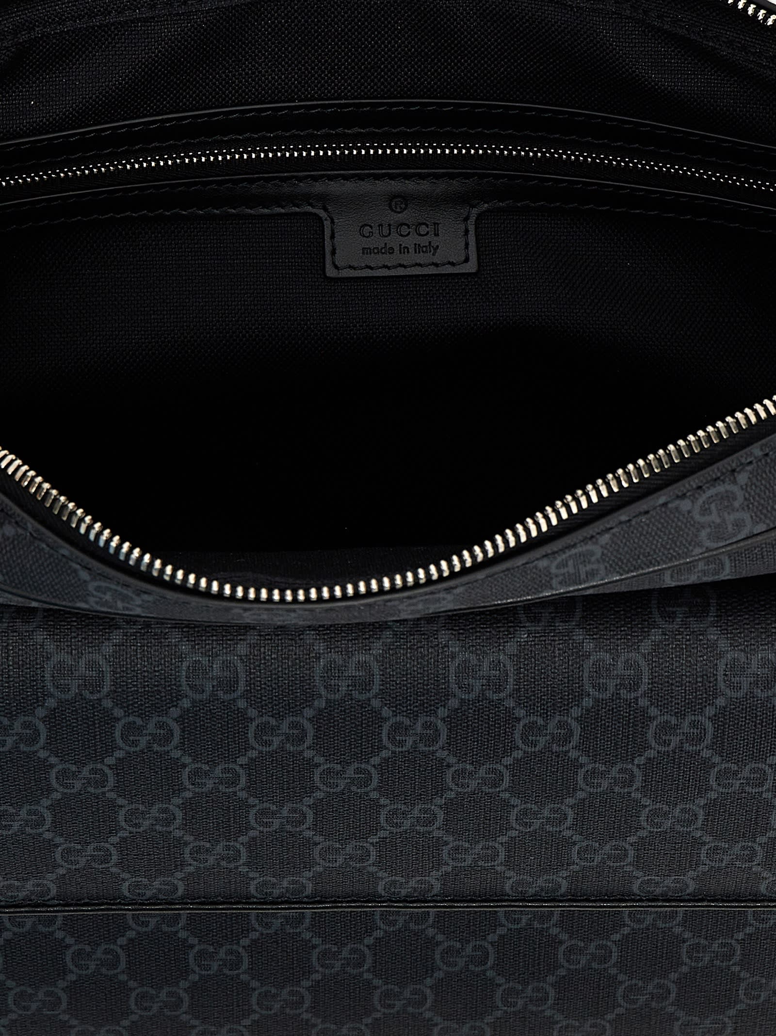 Gucci GG Crossbody Bag - Grey/Black - Image 4