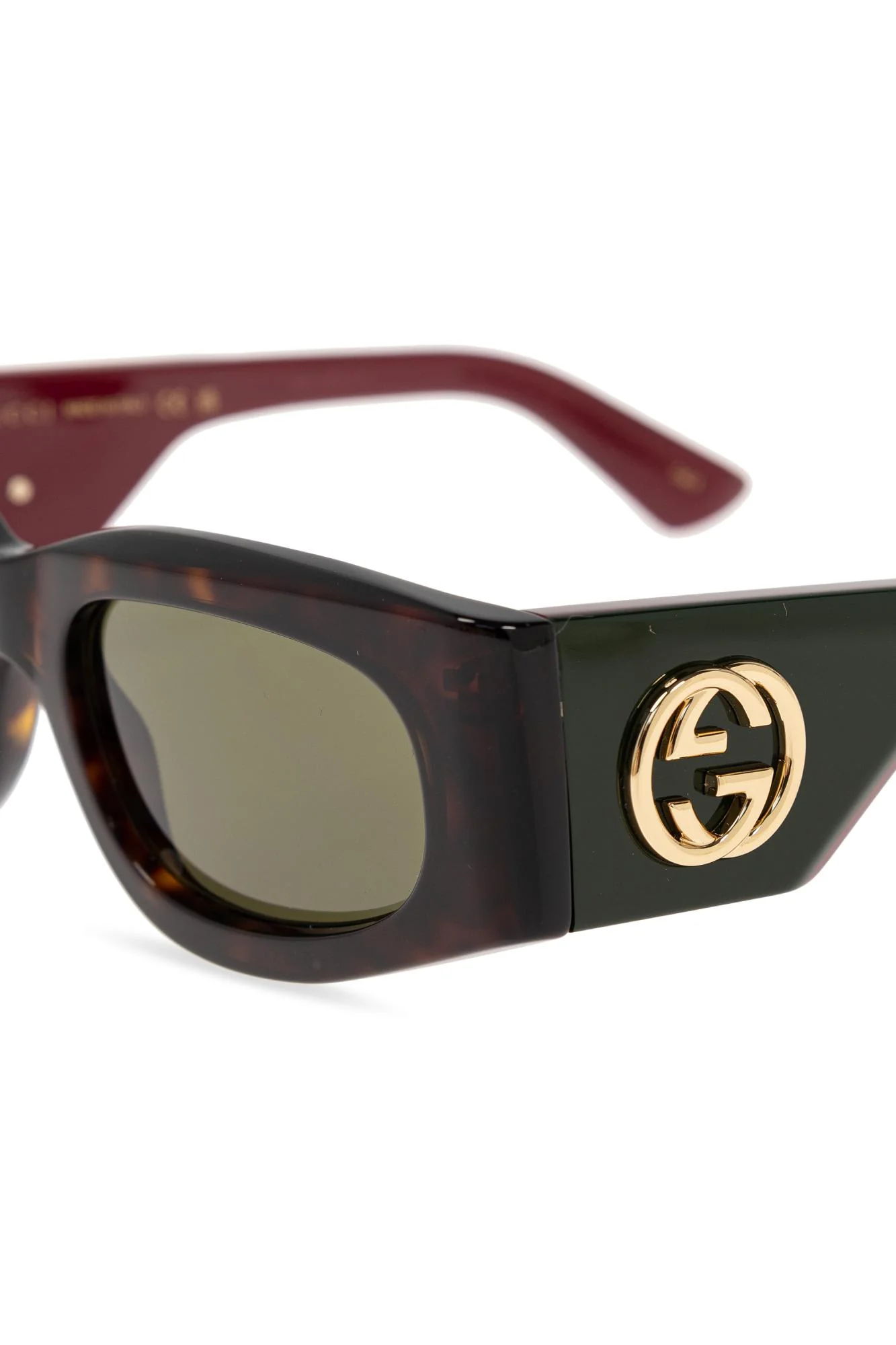 Gucci Sunglasses - Havana Red Green - Image 4