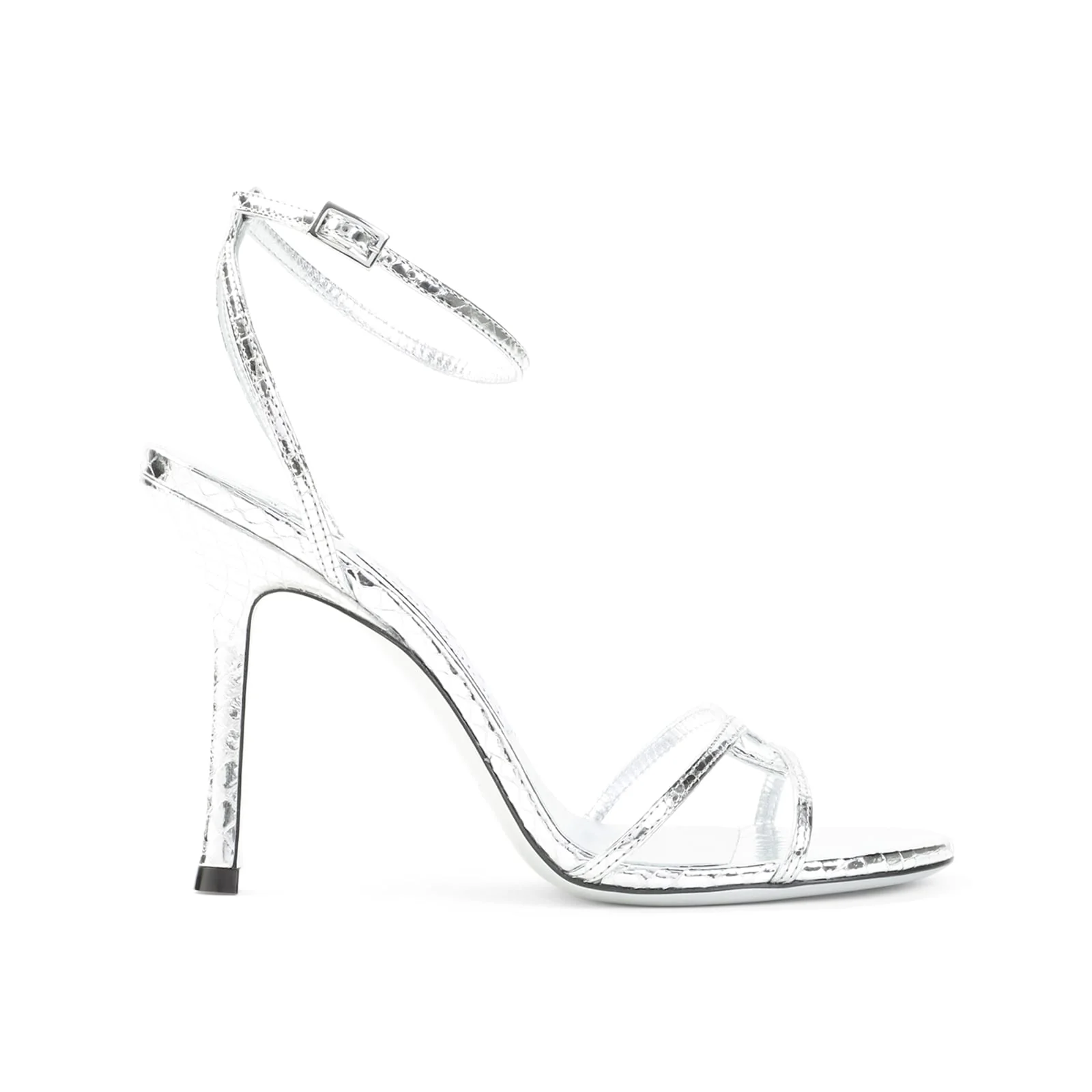 JIMMY CHOO 1998 Leo Candy Wrap Sandals - Silver - Image 2