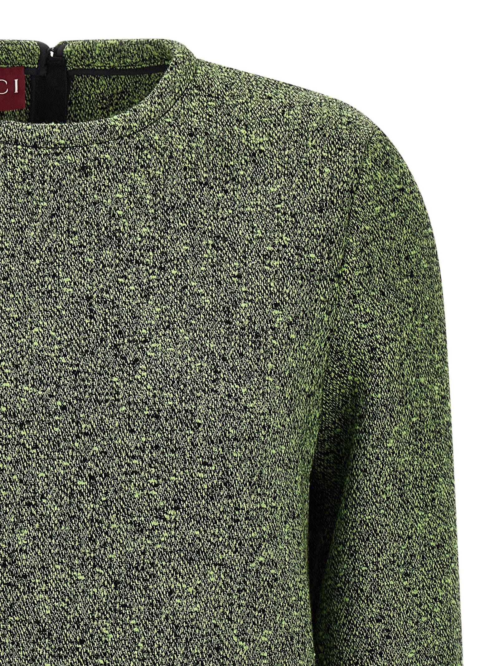 Gucci Mouliné Dress - Green - Image 3
