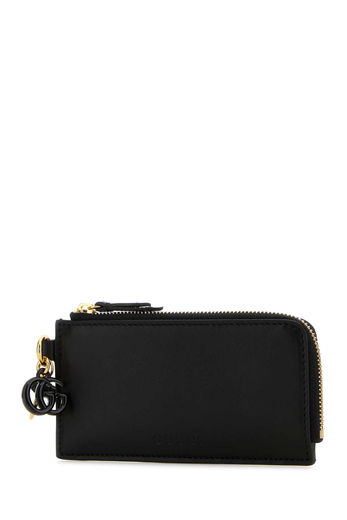 Gucci Leather Card Holder Wallet - Black - Image 2