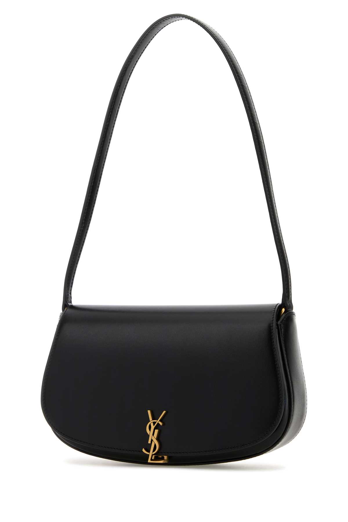 Saint Laurent Black Leather Demi Lune Shoulder Bag - Image 2