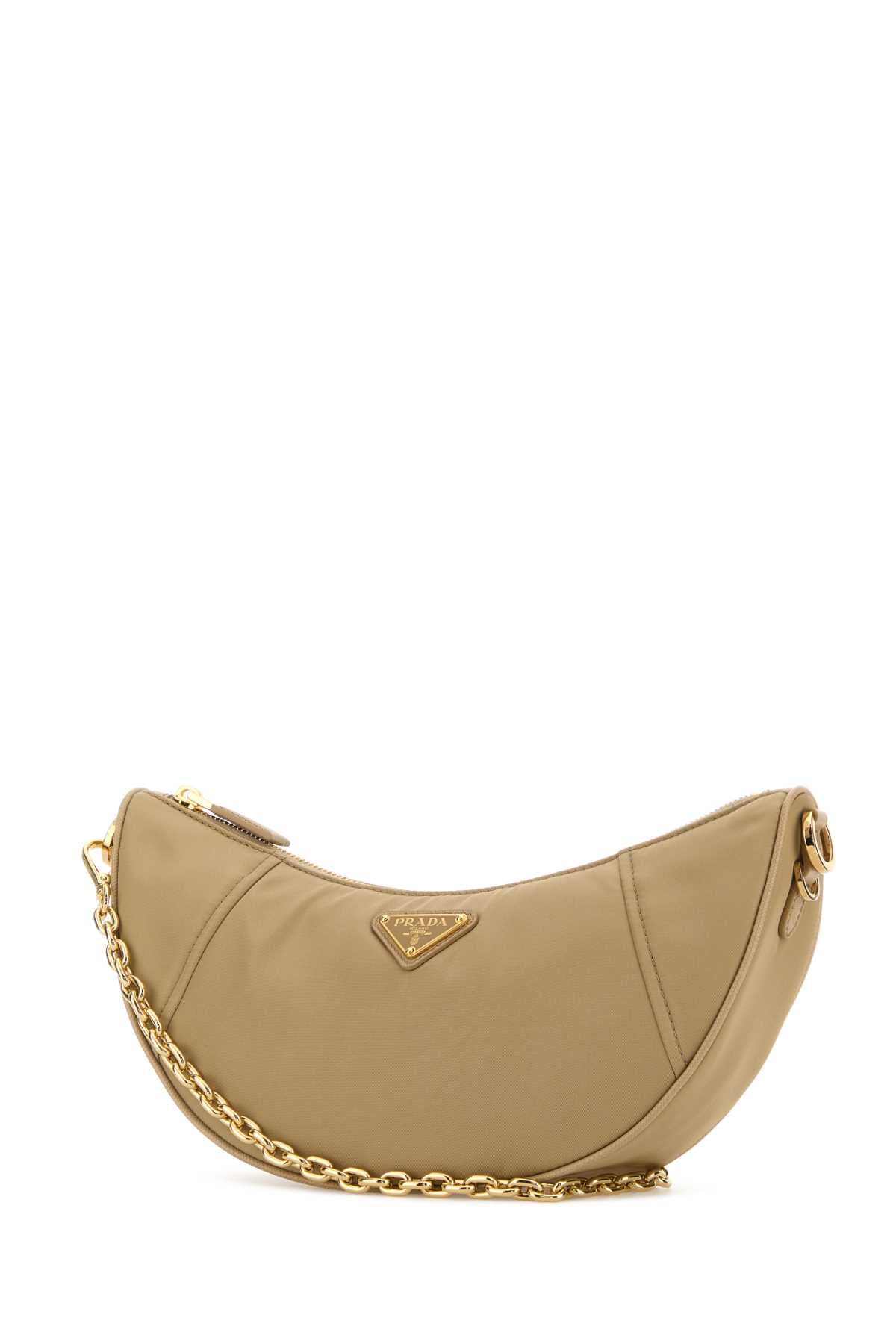 Prada Re-Nylon Demi-Lune Shoulder Bag - Cammello - Image 2