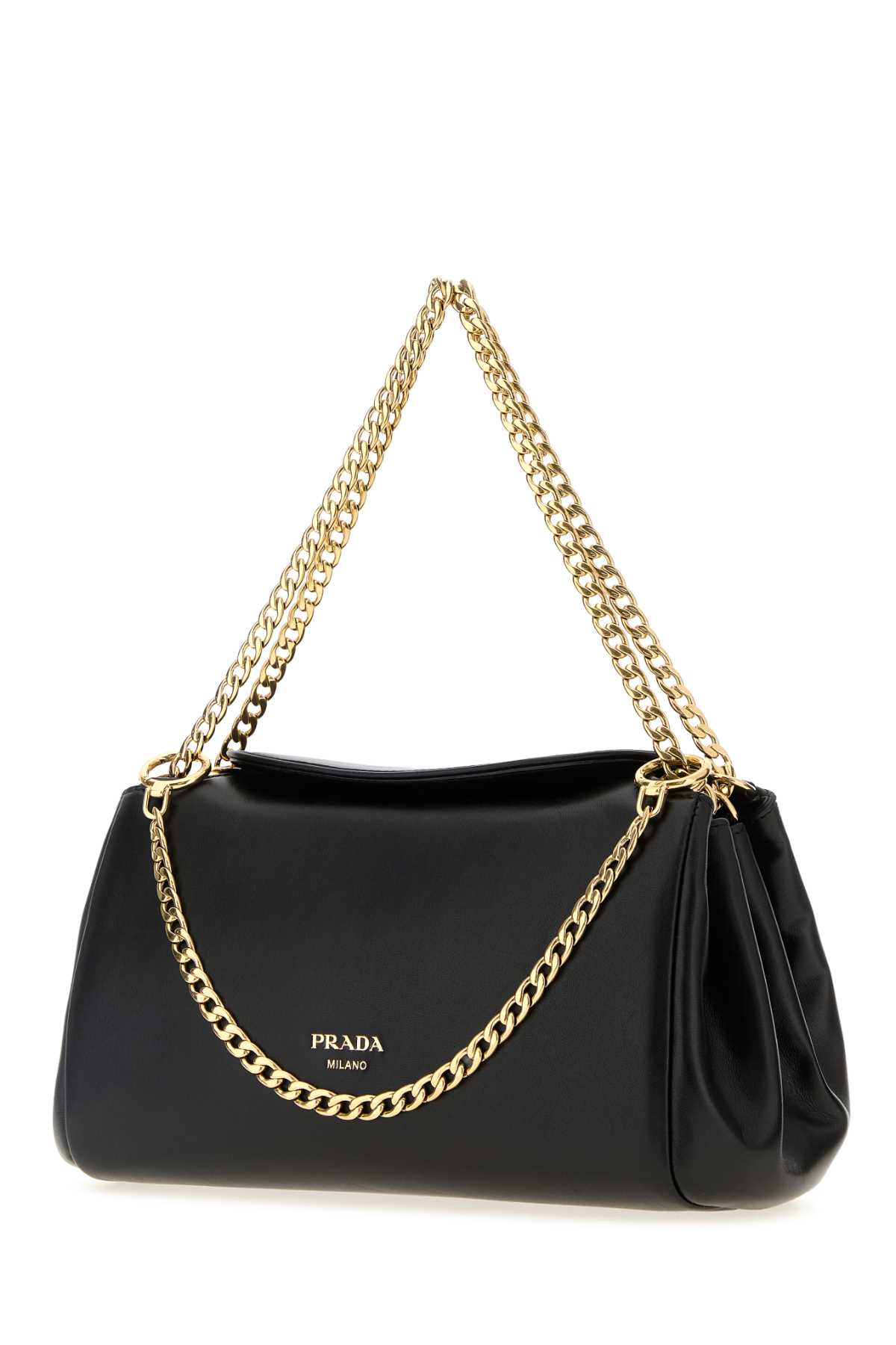 Prada Small Nappa Leather Tumulte Handbag - Black - Image 2