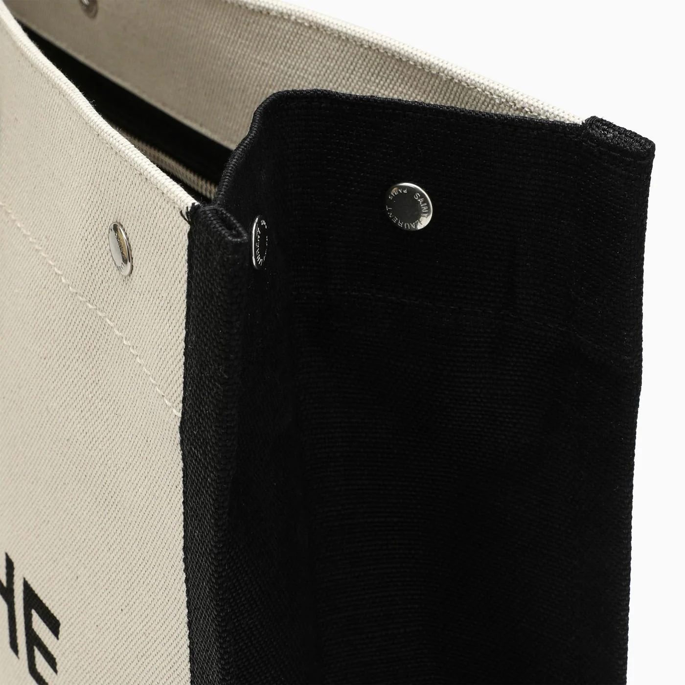 Saint Laurent Rive Gauche Shopping Bag Tote - Greggio Ner - Image 5