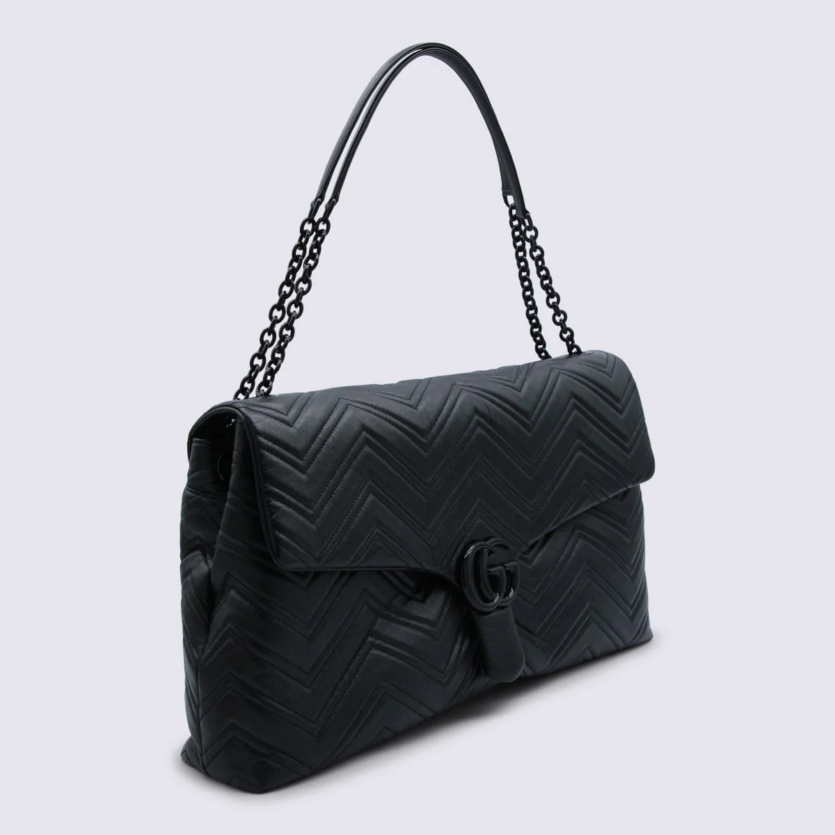 Gucci GG Marmont Maxi Shoulder Bag - Black - Image 2