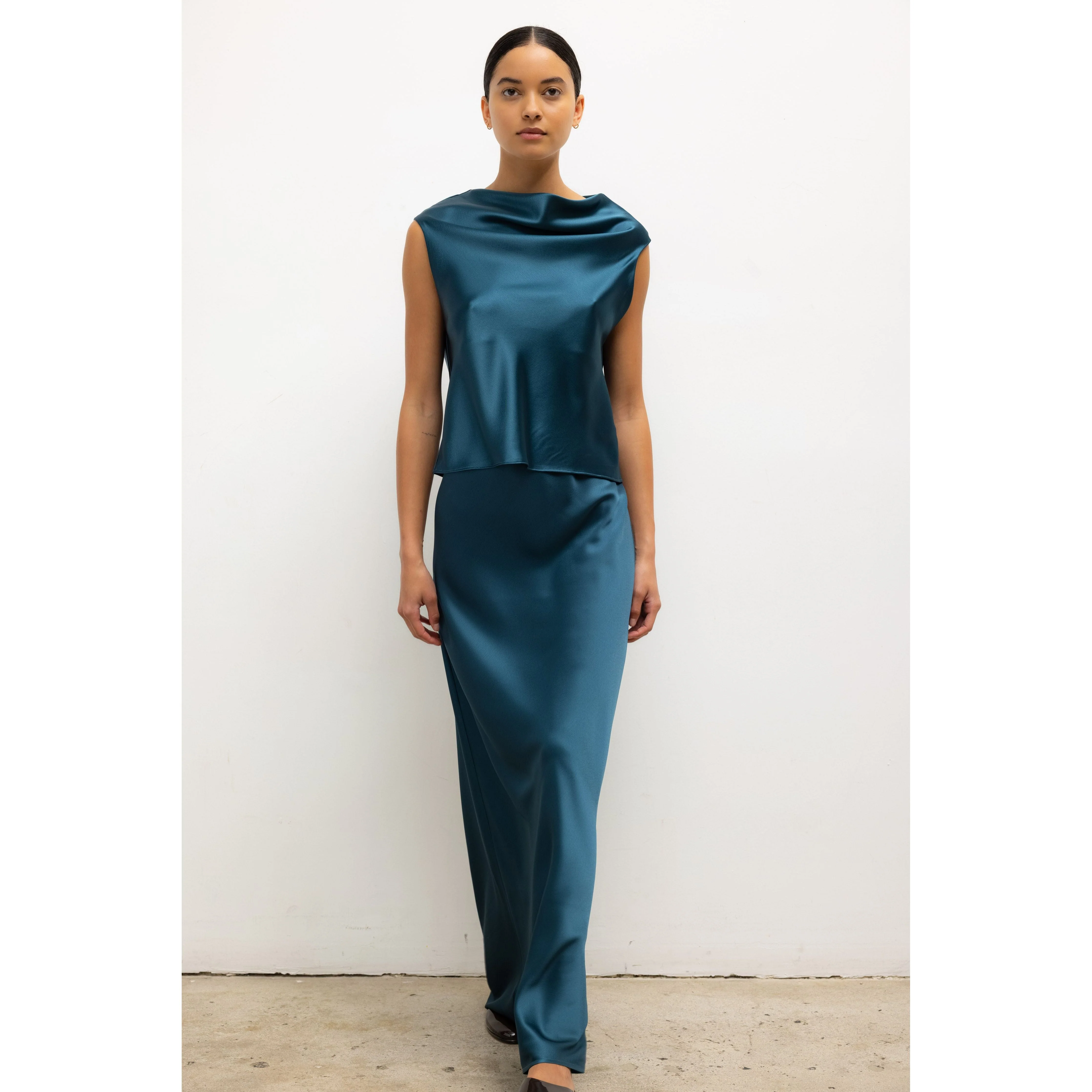 Leset Barb Bias Skirt - Pacific - Image 2