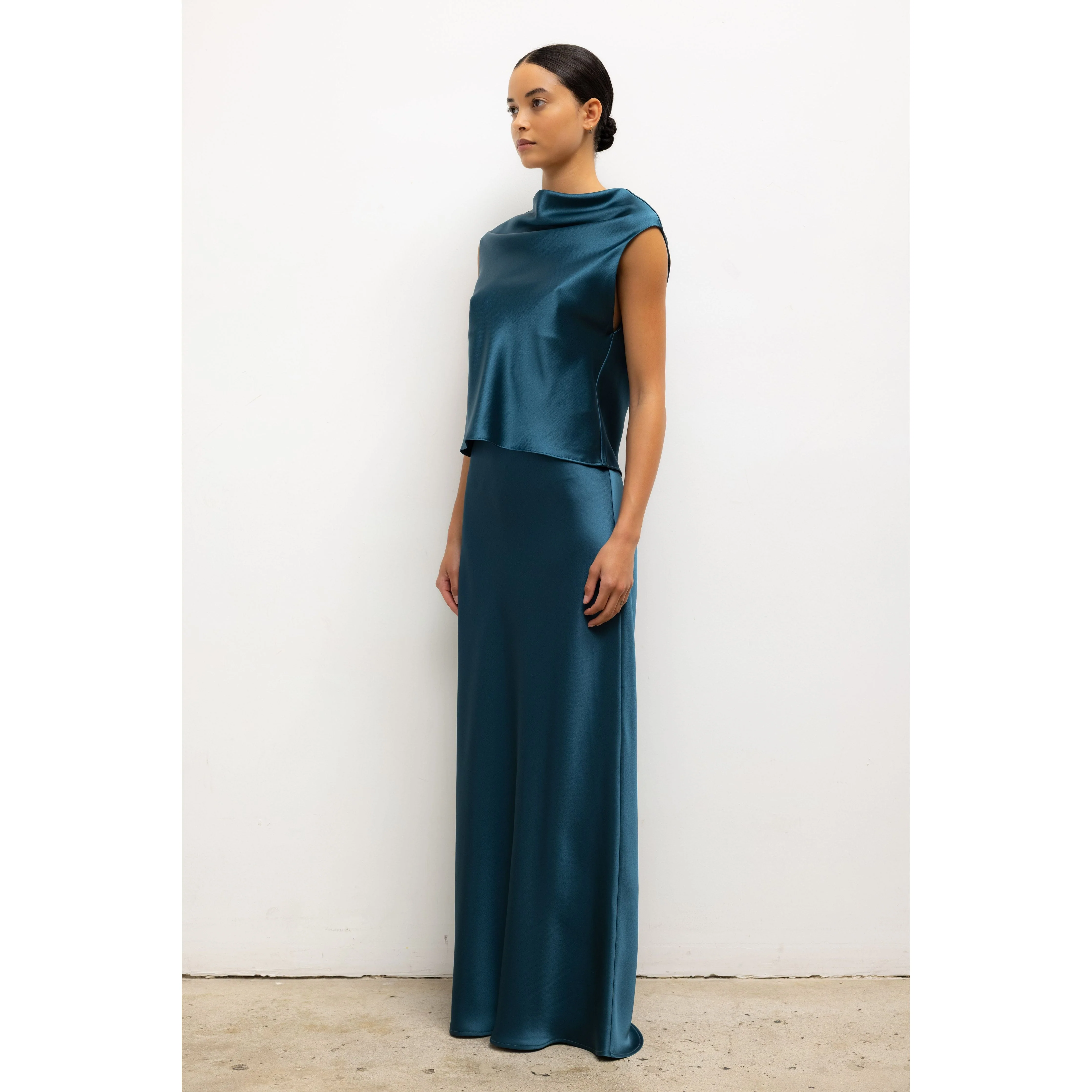 Leset Barb Bias Skirt - Pacific - Image 4