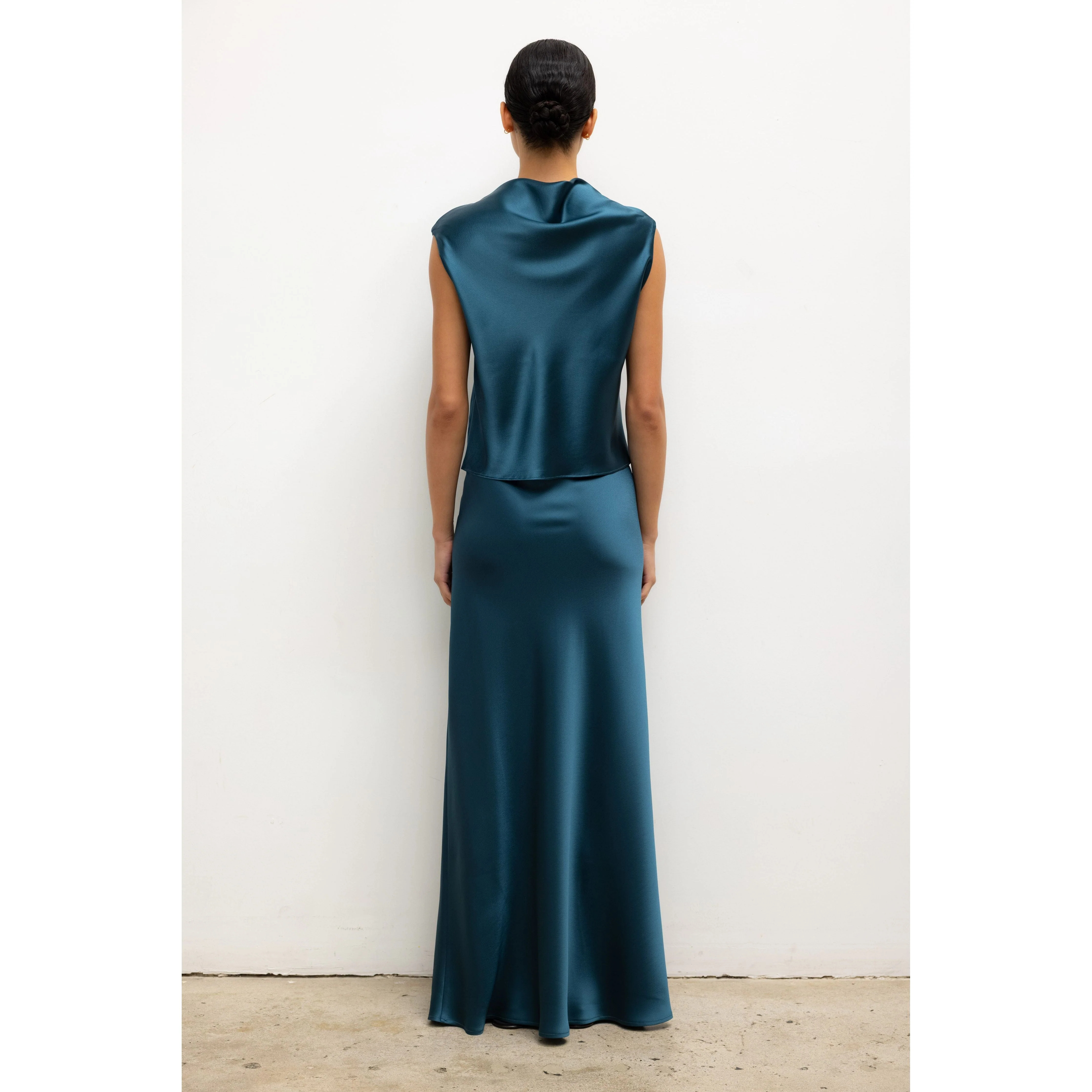 Leset Barb Bias Skirt - Pacific - Image 5