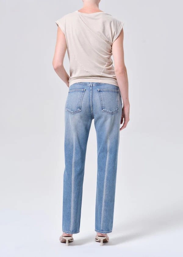AGOLDE Lana Jeans - Medium Vintage Indigo - Image 4