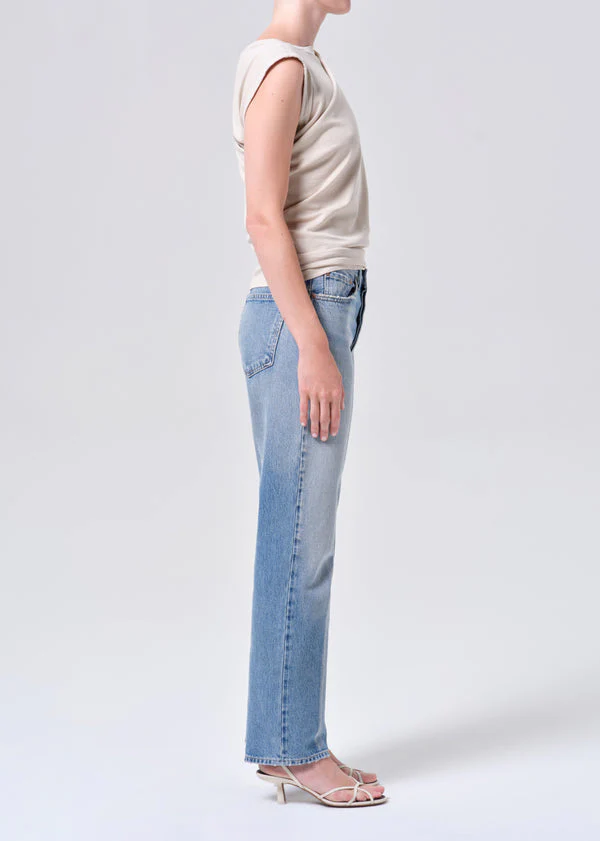 AGOLDE Lana Jeans - Medium Vintage Indigo - Image 5
