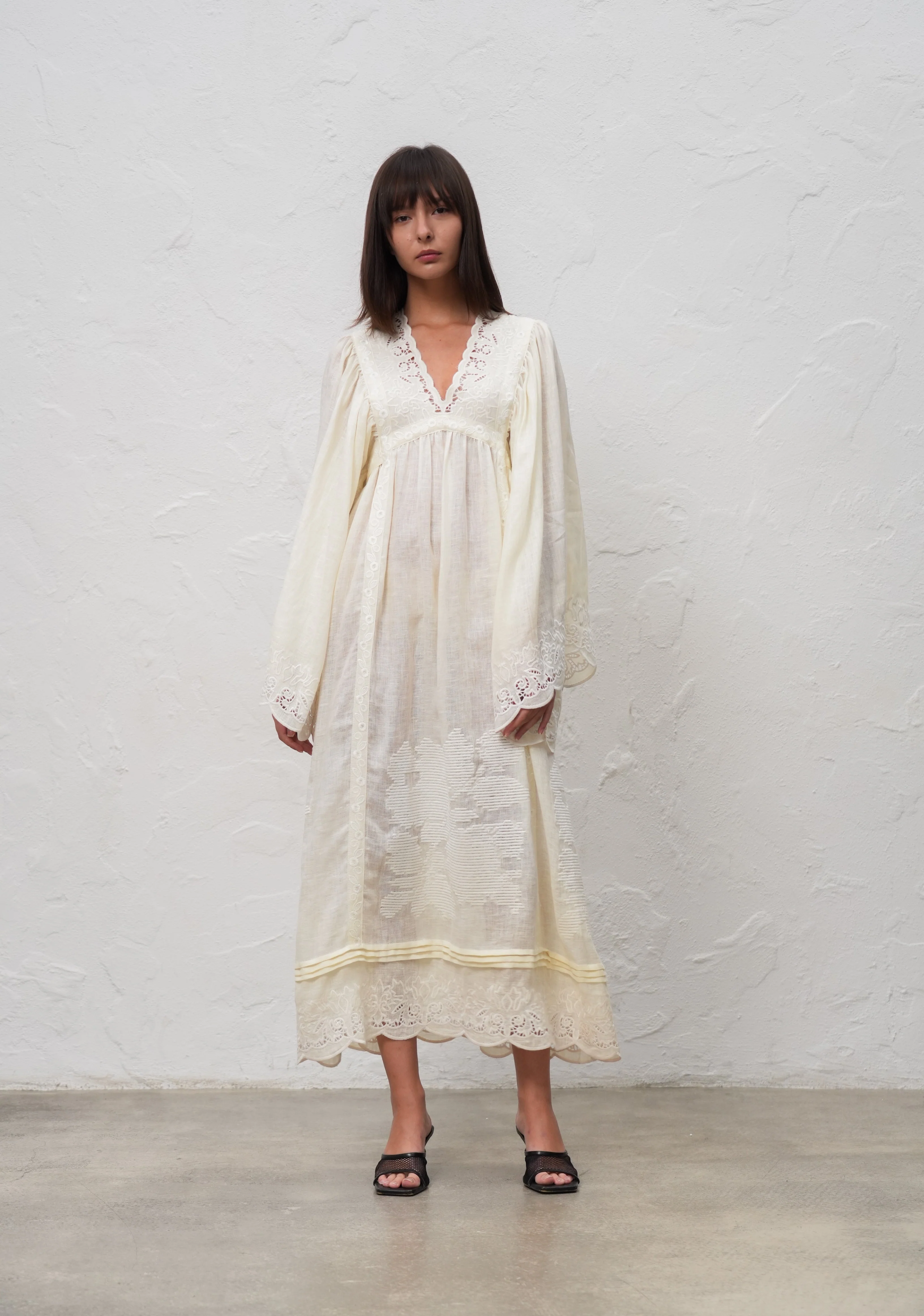 Annabo Eternal Meadow Maxi Dress - Ivory - Image 2
