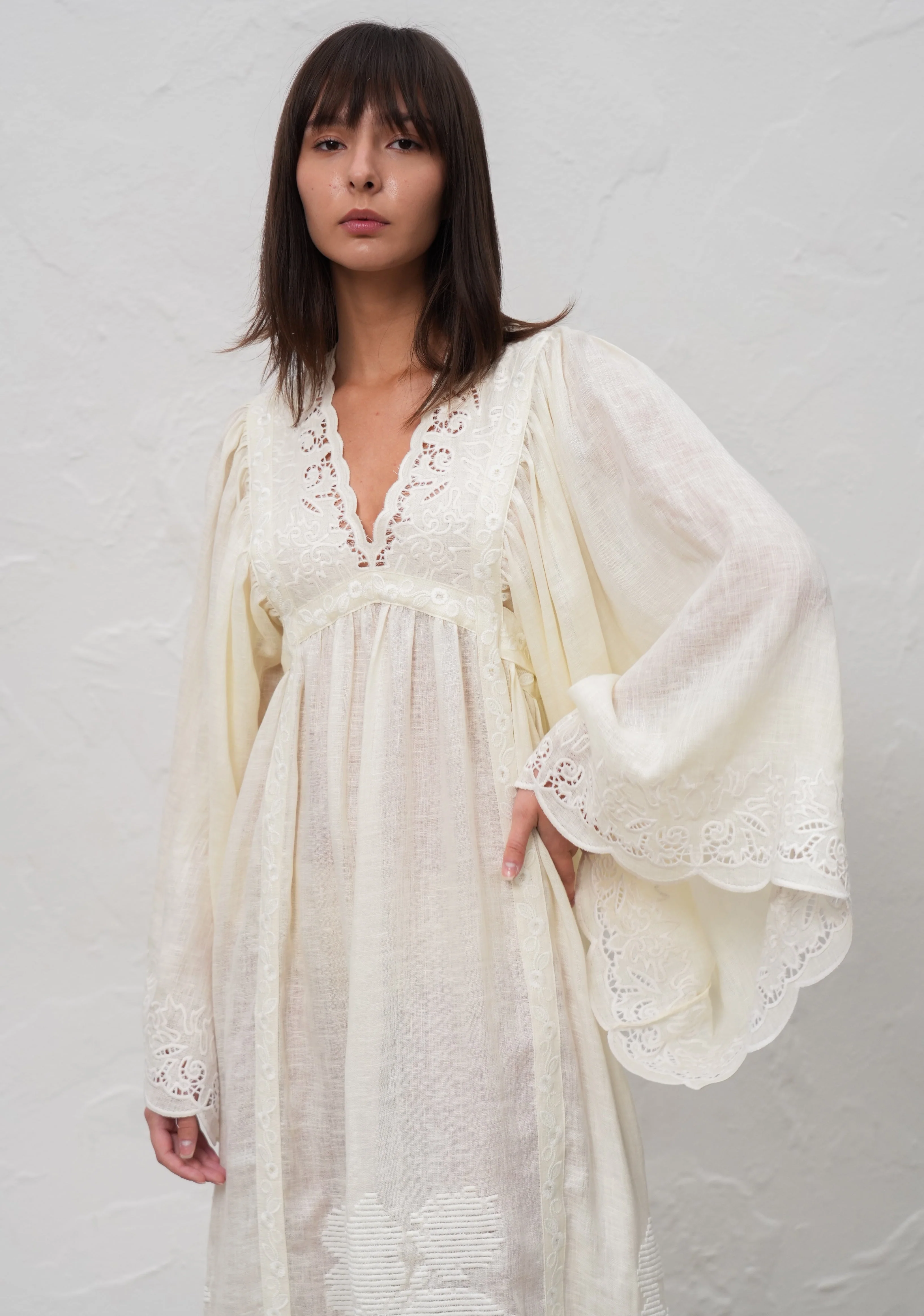 Annabo Eternal Meadow Maxi Dress - Ivory - Image 5
