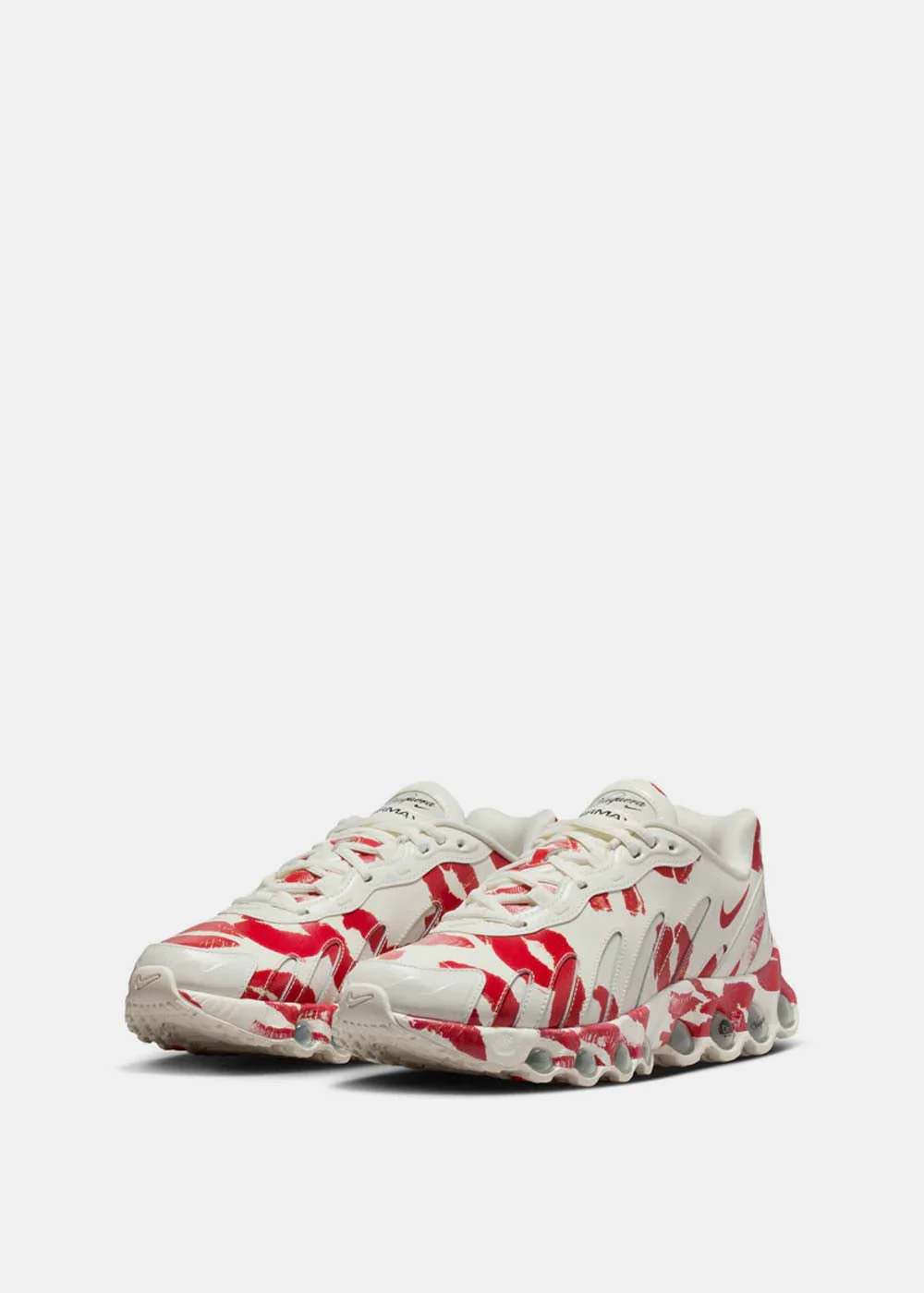 Nike Air Max Dn8 x Vaquera Sneakers - Sail/Prime Red/Black - Image 3
