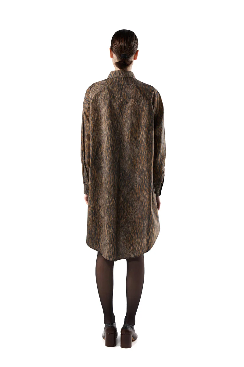 MM6 Maison Margiela Animal Print Shirt Dress - Image 3