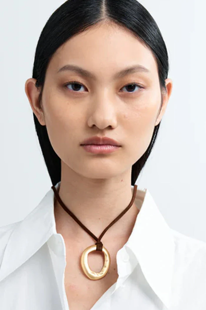Heaven Mayhem Mini Necklace - Gold/Brown - Image 2