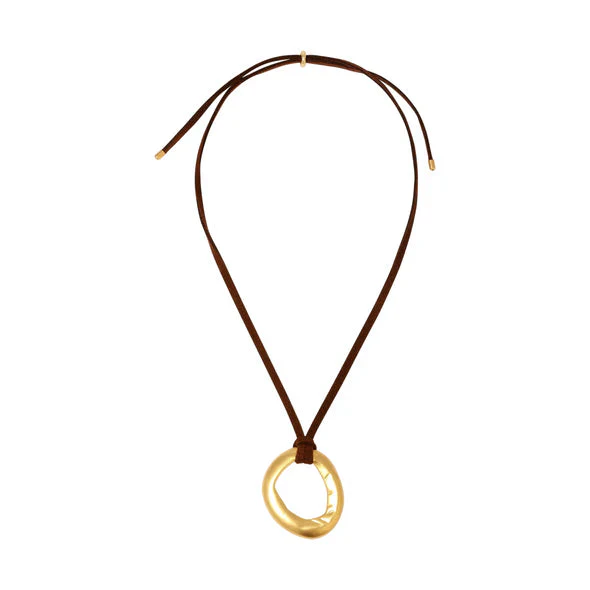 Heaven Mayhem Mini Necklace - Gold/Brown - Image 3
