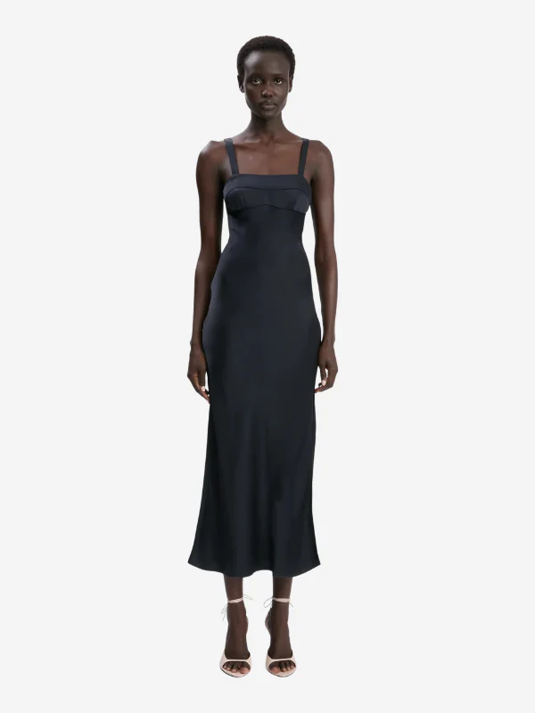 Victoria Beckham Panelled Cami Dress - Navy - Image 2