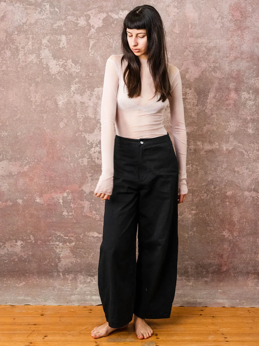 Sula Clothing LTD. Slash Neck Silk Tulle Tee - Image 2