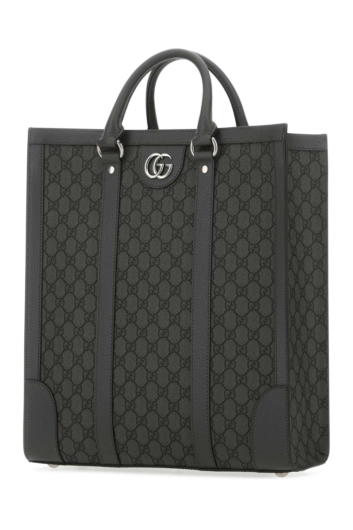Gucci Gg Supreme Fabric And Leather Ophidia Shopping Bag - Gray - Image 2