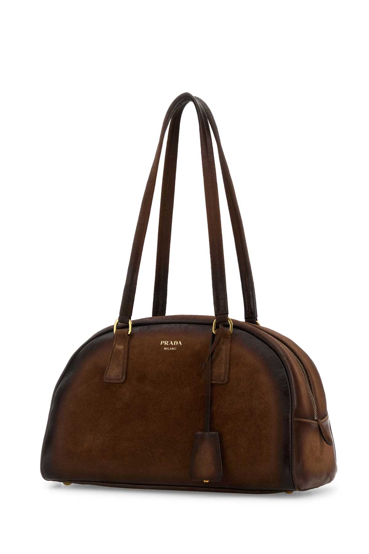 Prada Medium Bowling Shoulder Bag - Cacao - Image 2