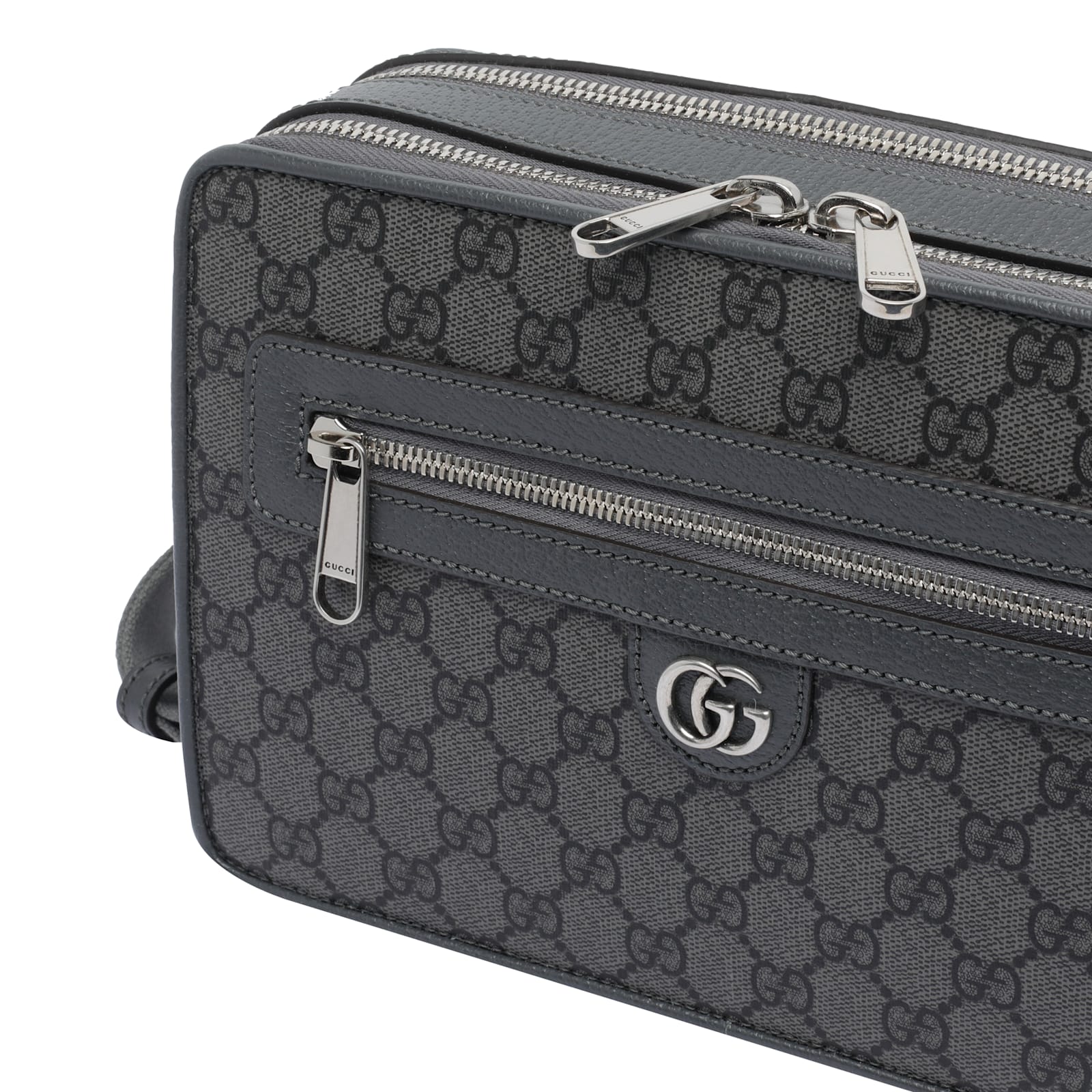 Gucci GG Logo Crossbody Bag - Blackgrey - Image 4