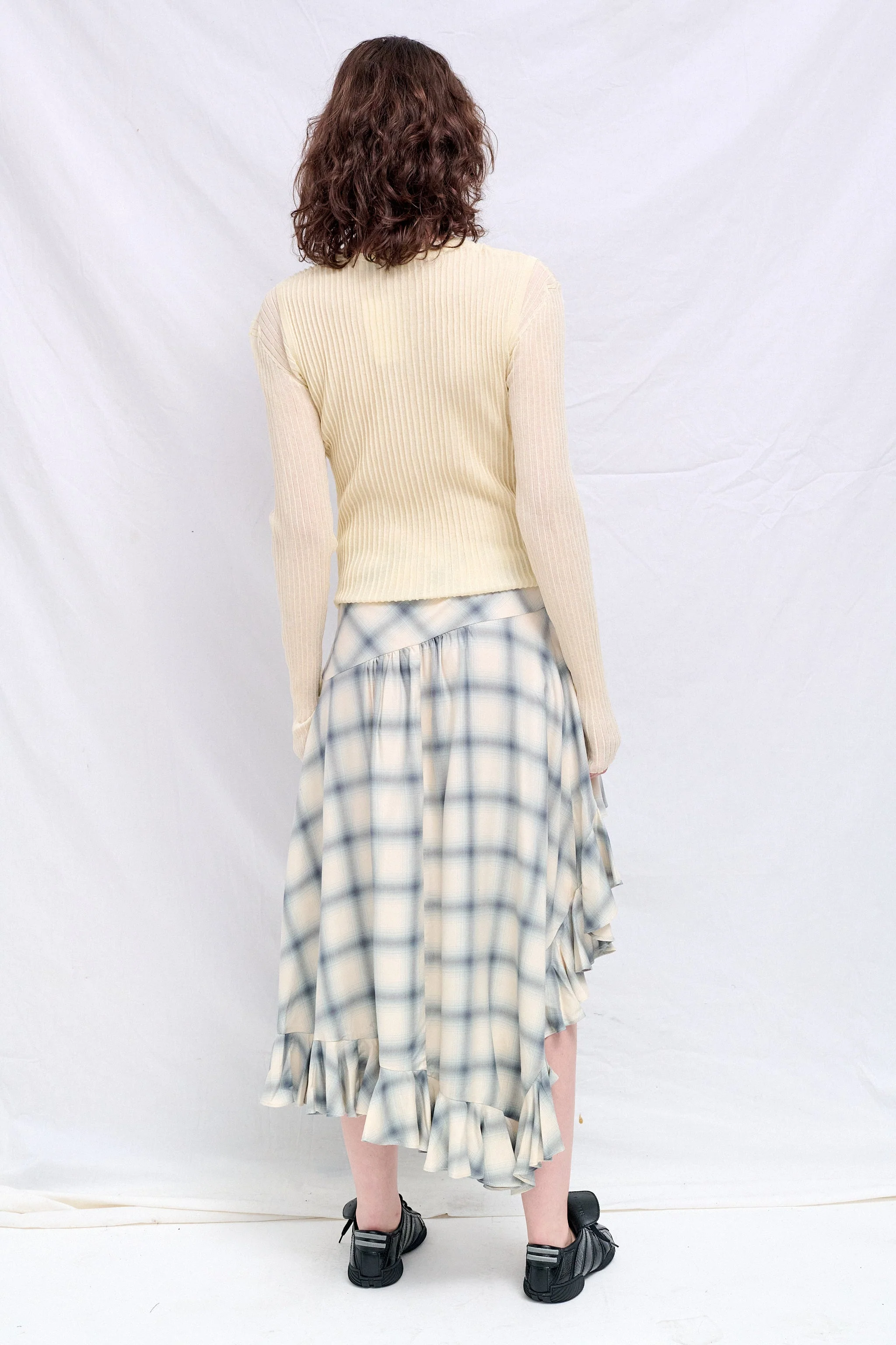 Wynn Hamlyn Ivory Double Up Rib Cardigan - Image 4
