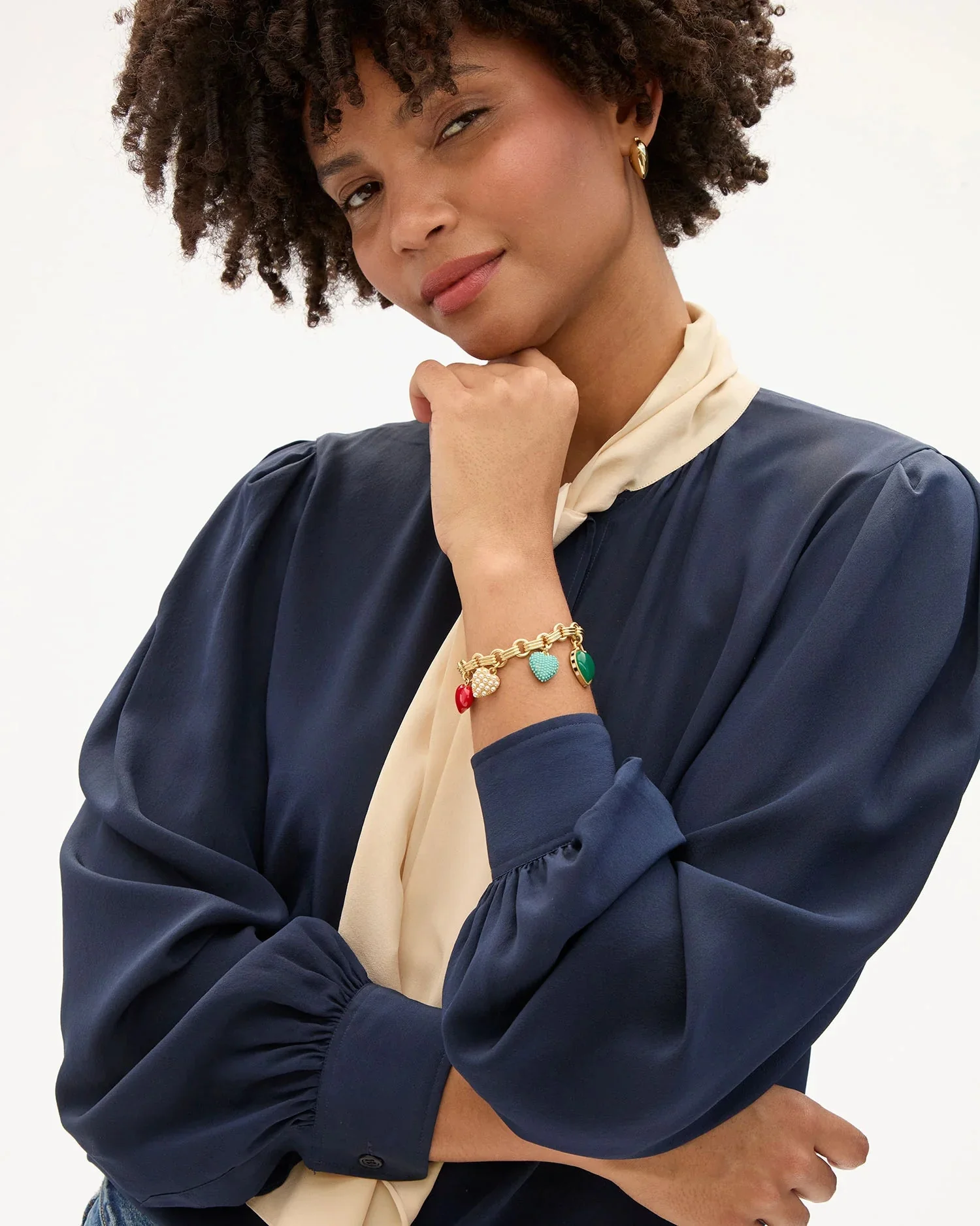 Clare V. Le Heartbreaker Bracelet - Vintage Gold - Image 3