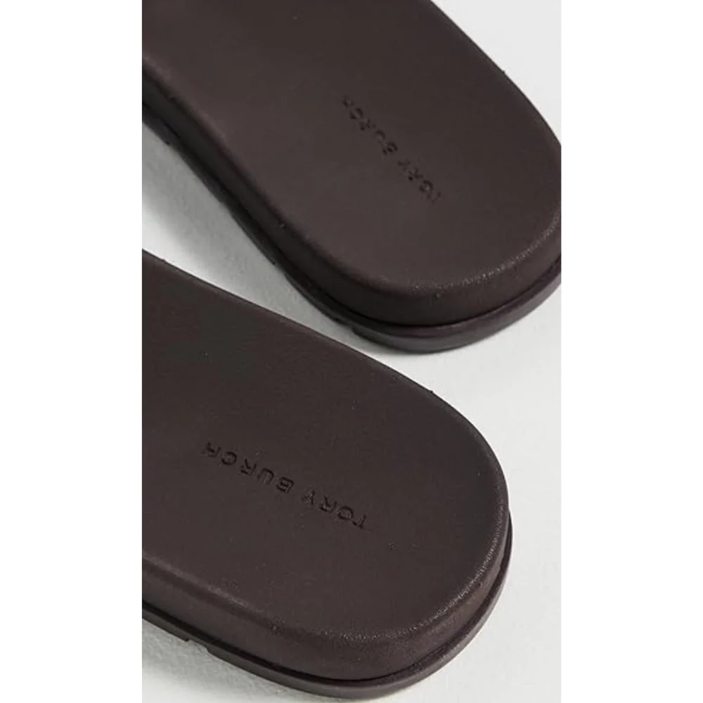 Tory Burch Buckle Slides - Dark Cocoa - Image 2