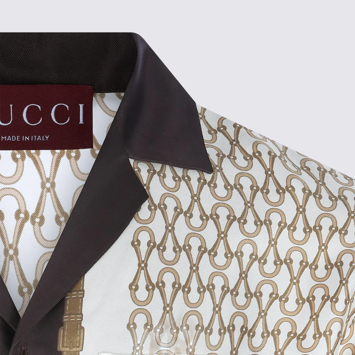 Gucci Multicolor Silk Shirt - Red - Image 3