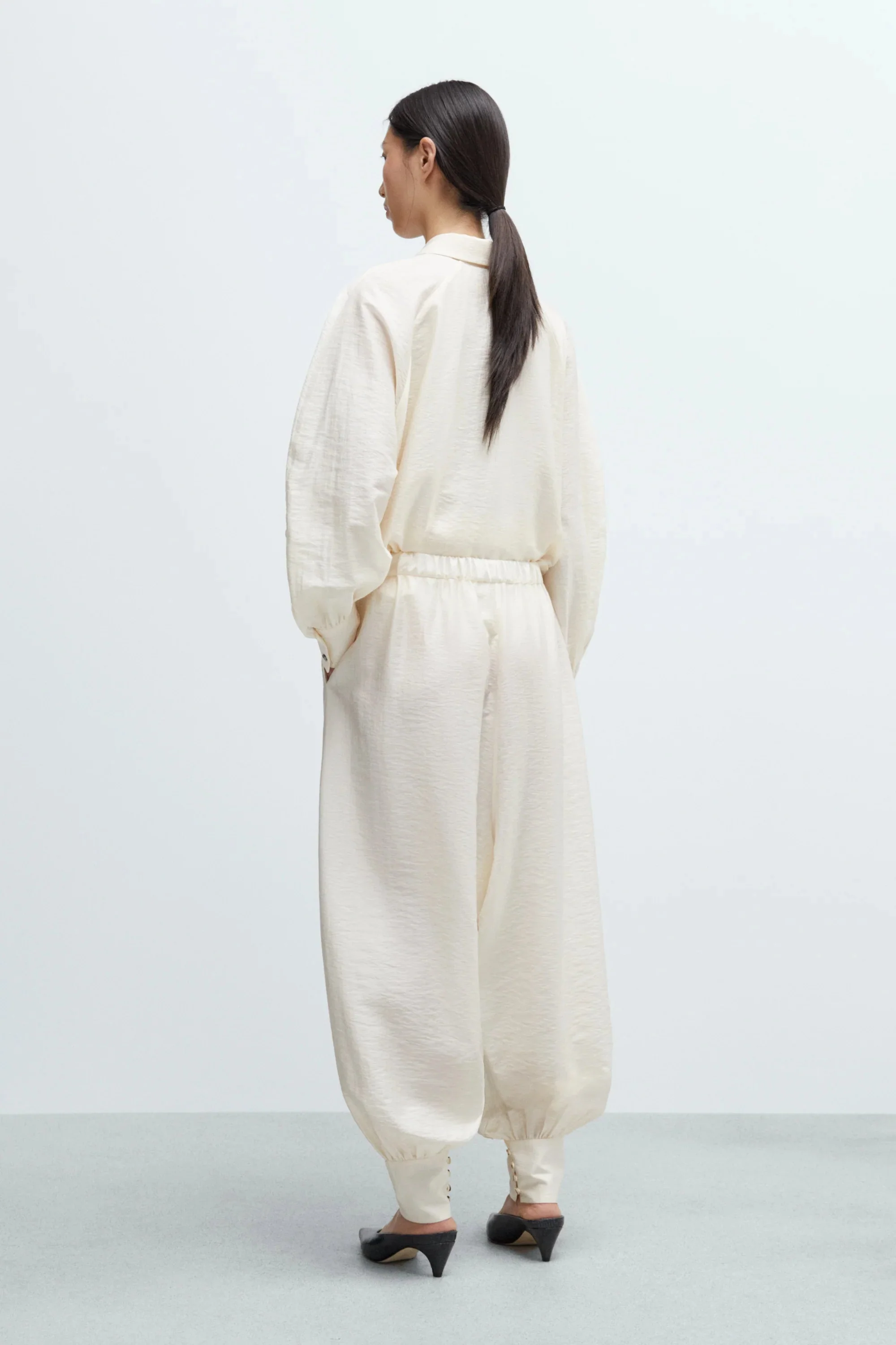 Cordera Sarouel Trousers - Marfil - Image 3