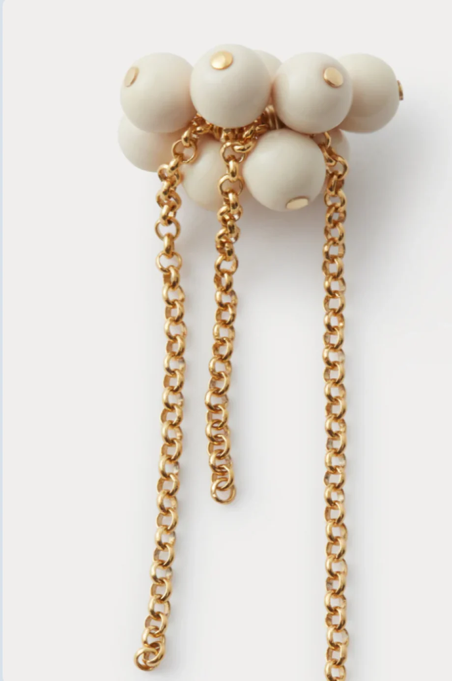 Rachel Comey Bauble Mesh Earrings - Ivory - Image 4