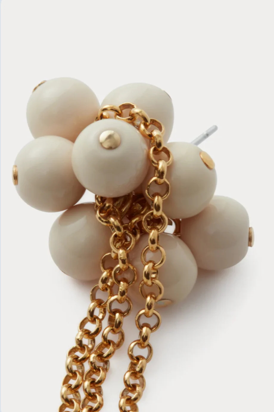 Rachel Comey Bauble Mesh Earrings - Ivory - Image 5