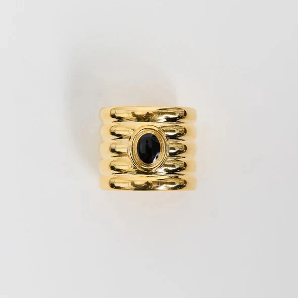 Heaven Mayhem Clarke Cuff Bracelet - Gold - Image 4