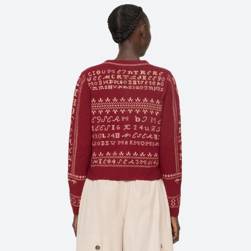 Sea NY Kit Embroidery Cardigan - Image 2