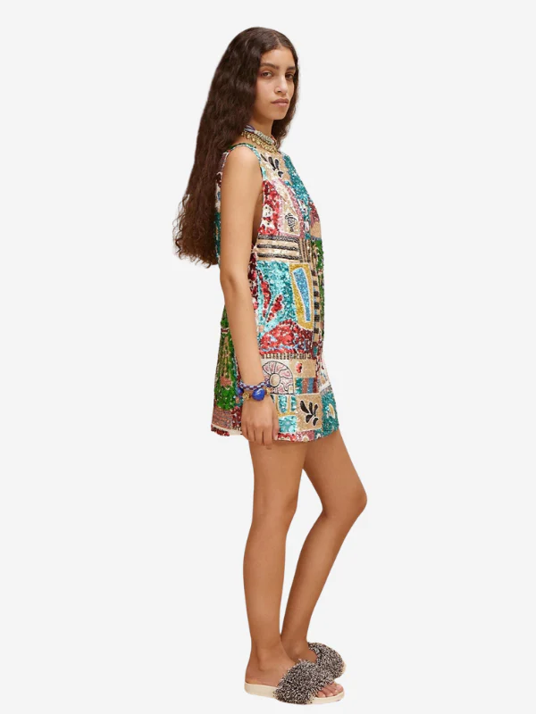 ALEMAIS Jazz Embellished Mini Dress - Image 4