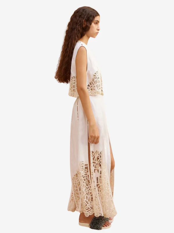 ALEMAIS Rosemary Embroidered Skirt - Image 4