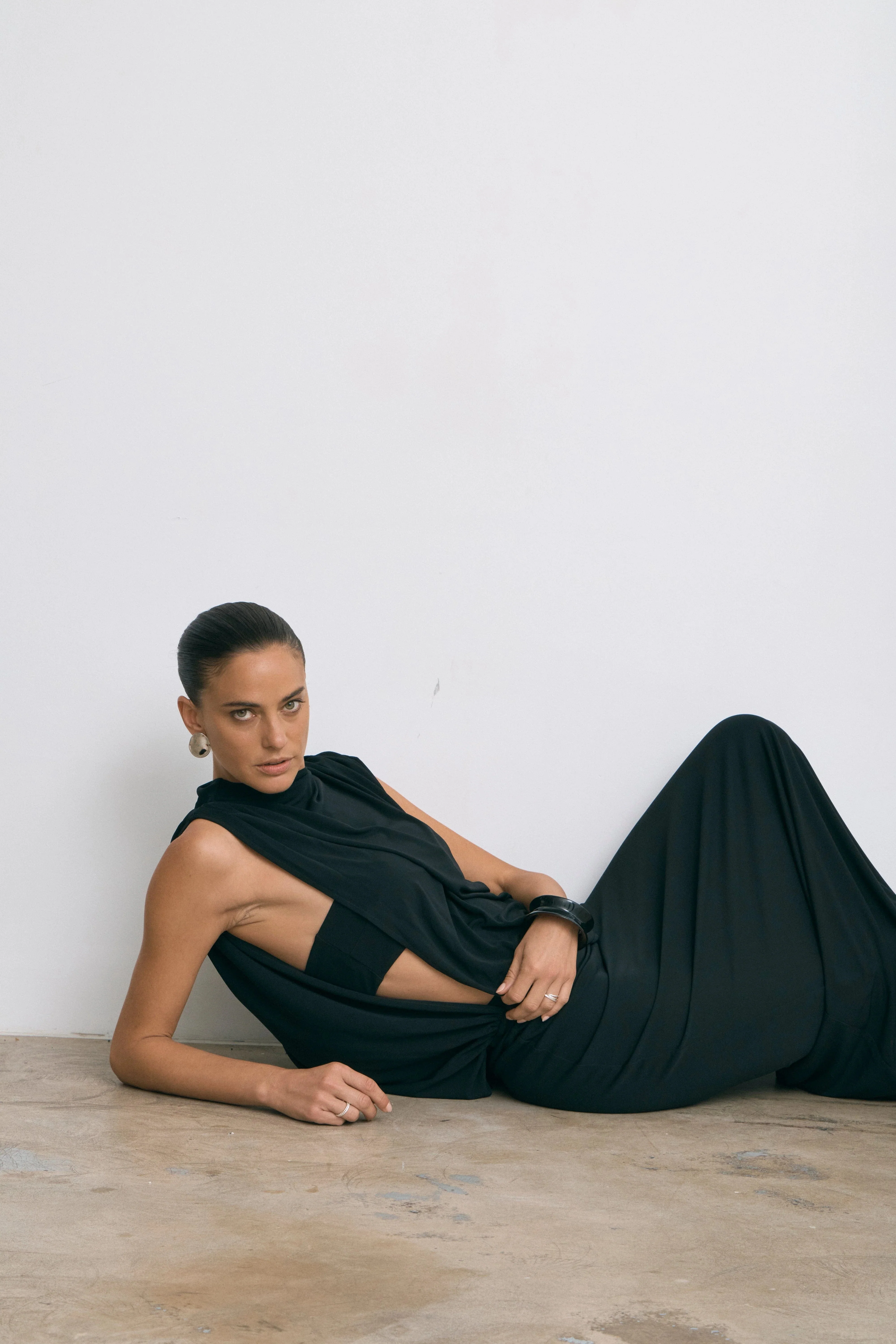 Third Form Fall Away Floor Length Dress - Onyx - Image 2