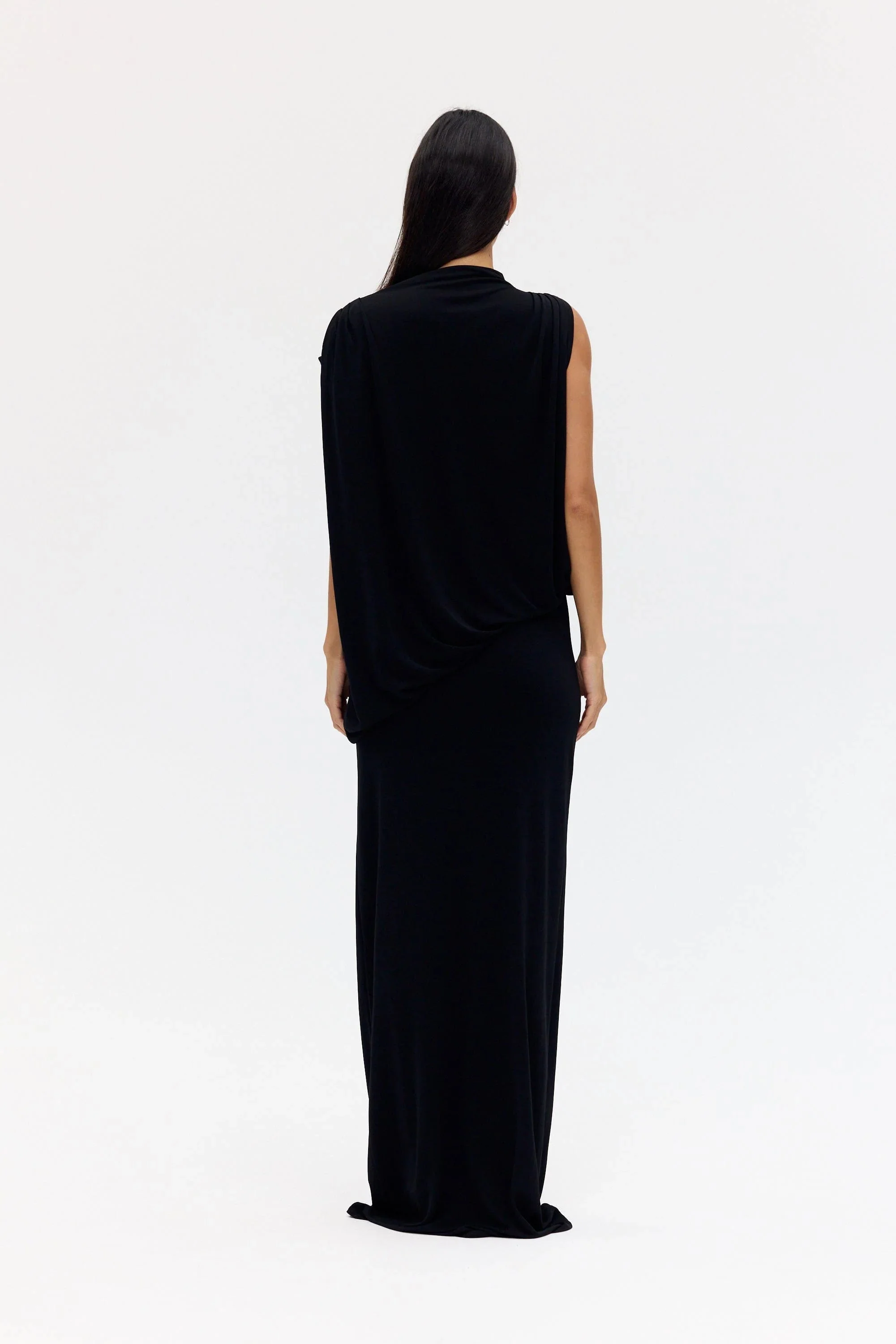 Third Form Fall Away Floor Length Dress - Onyx - Image 8