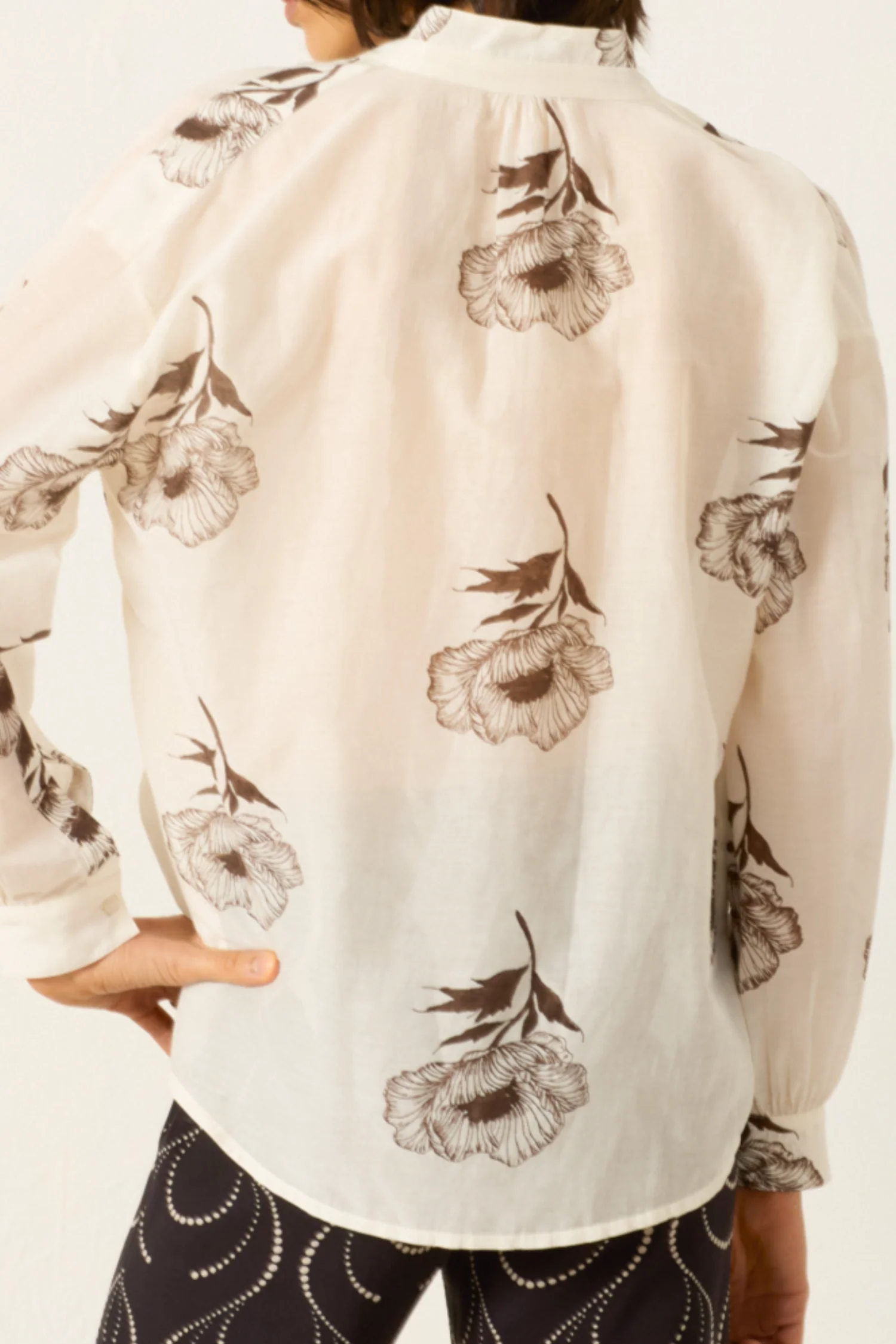 Alix Of Bohemia Kiki Obsidian Poppy Blouse - Off White - Image 3