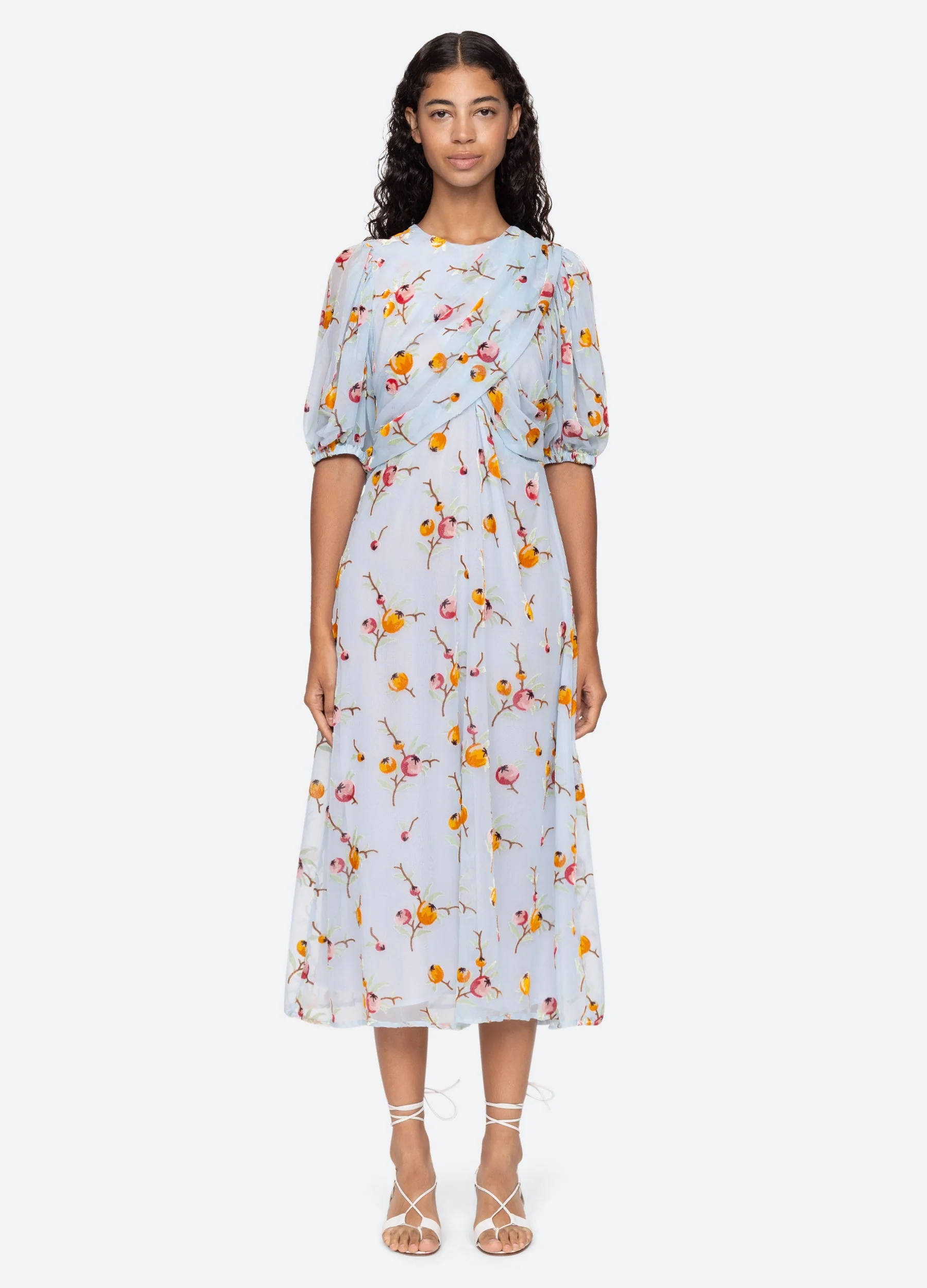 Sea NY Freya S/S Dress - Blue - Image 5