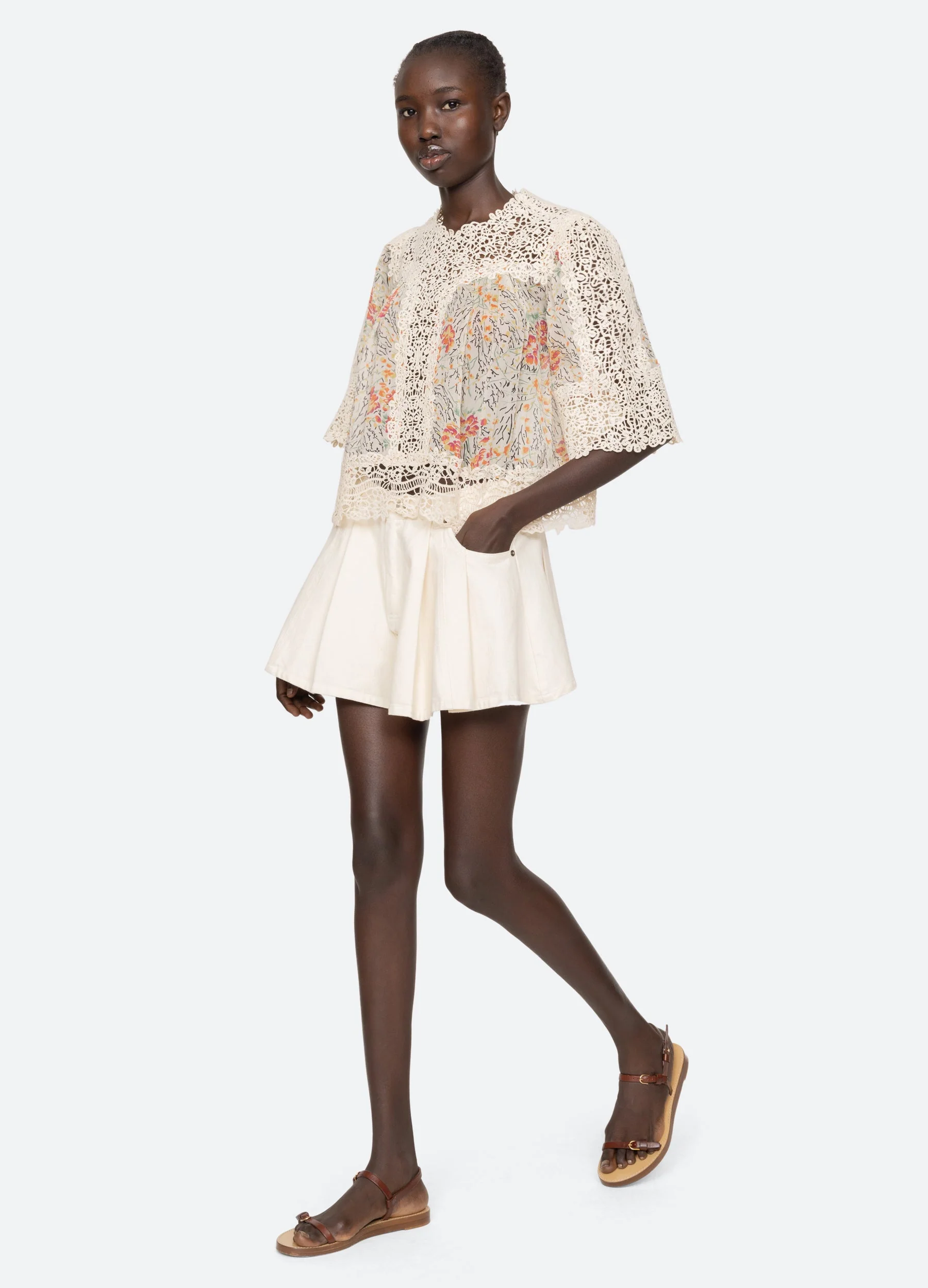 Sea NY Luisa Top - Cream - Image 7