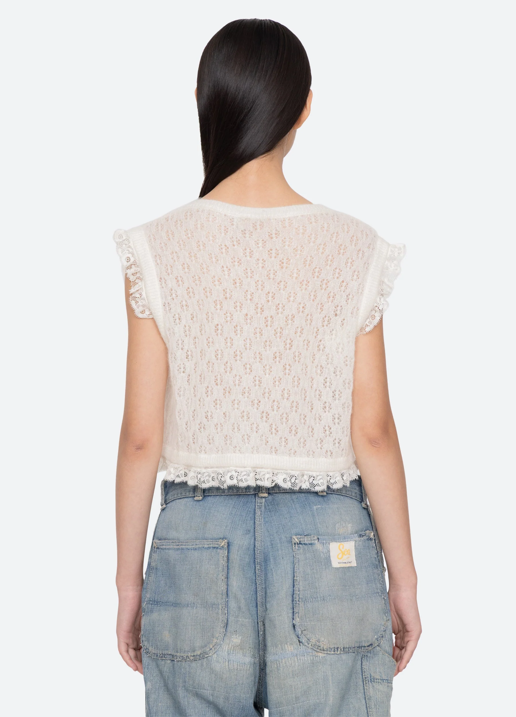Sea NY Teagan Vest - Cream - Image 3