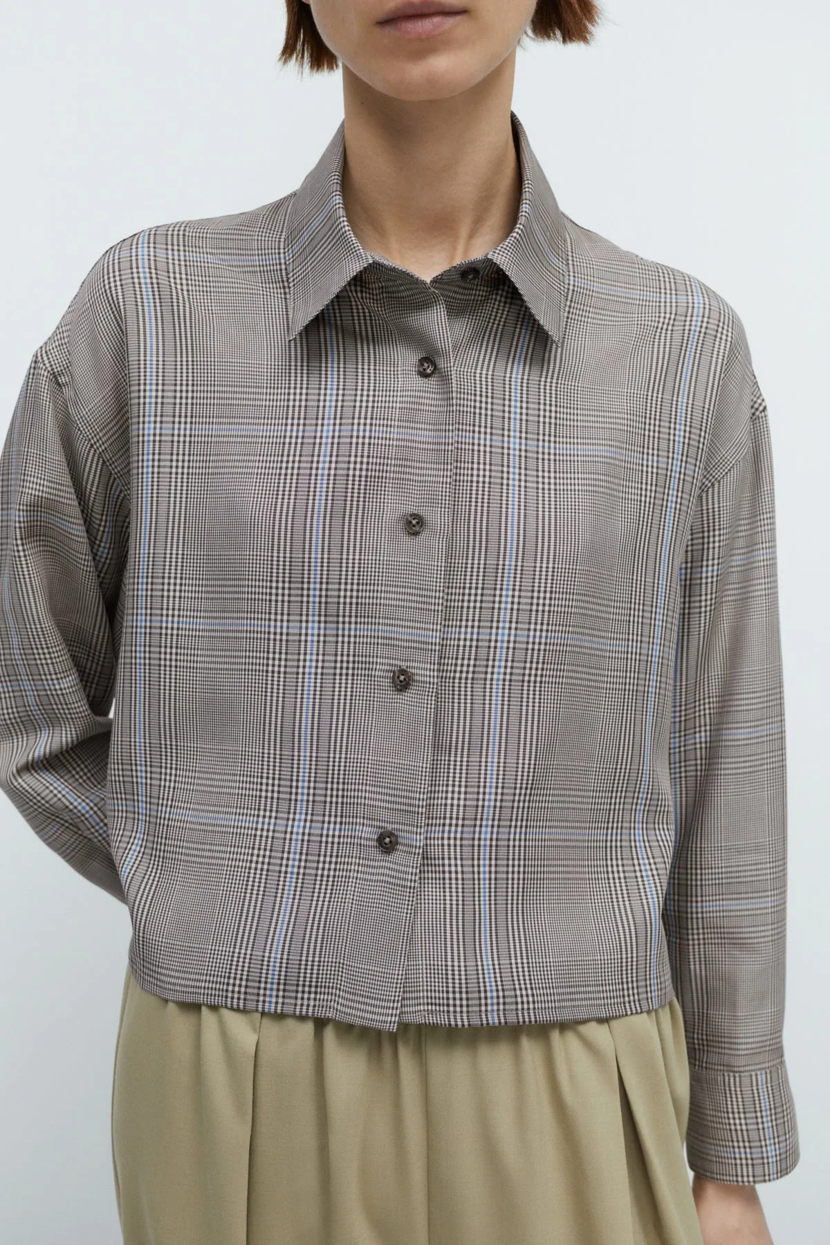 Cordera Checked Shirt - Brown - Image 3