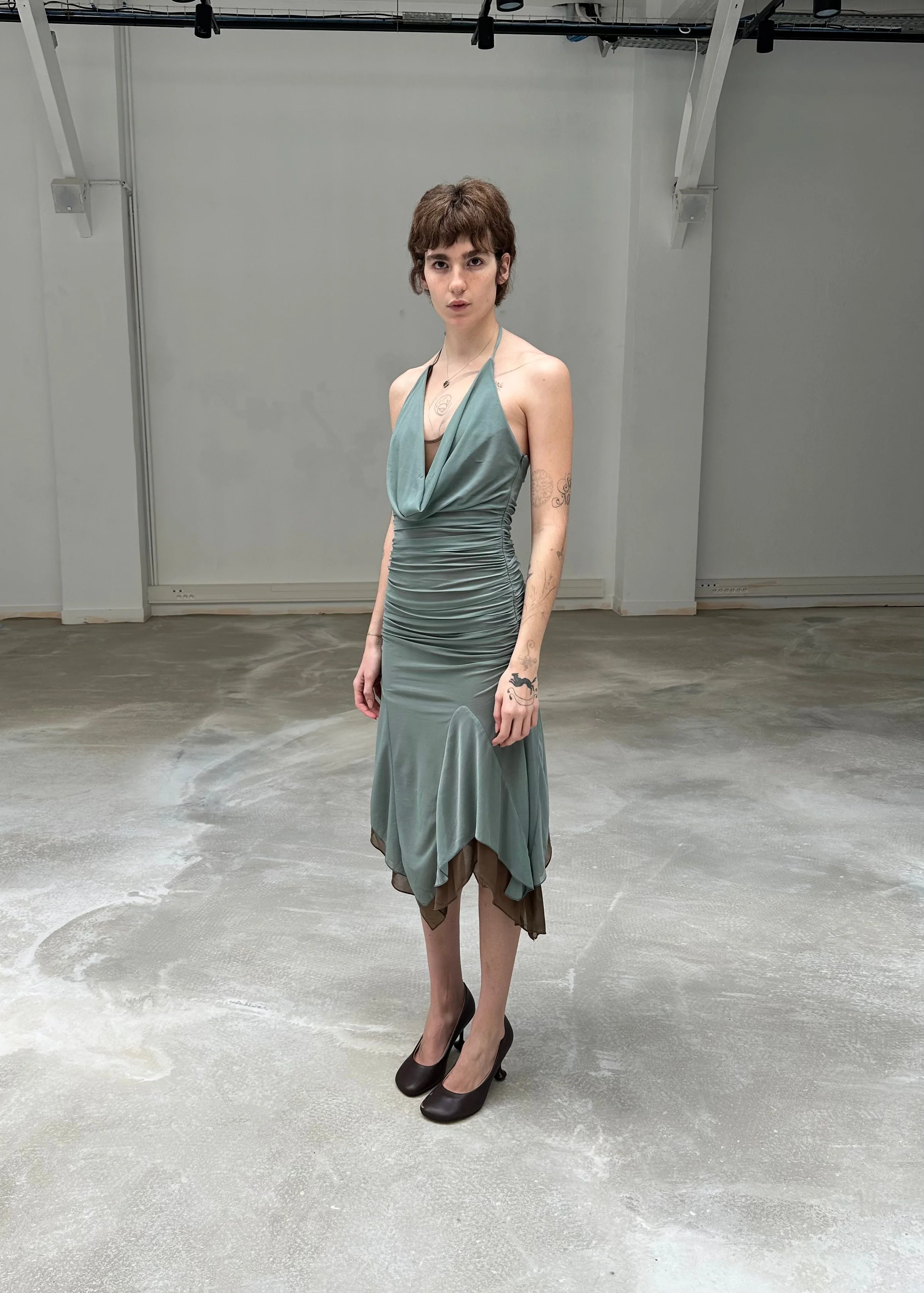 SAEMDI Double-Layered Midi Dress - Image 3