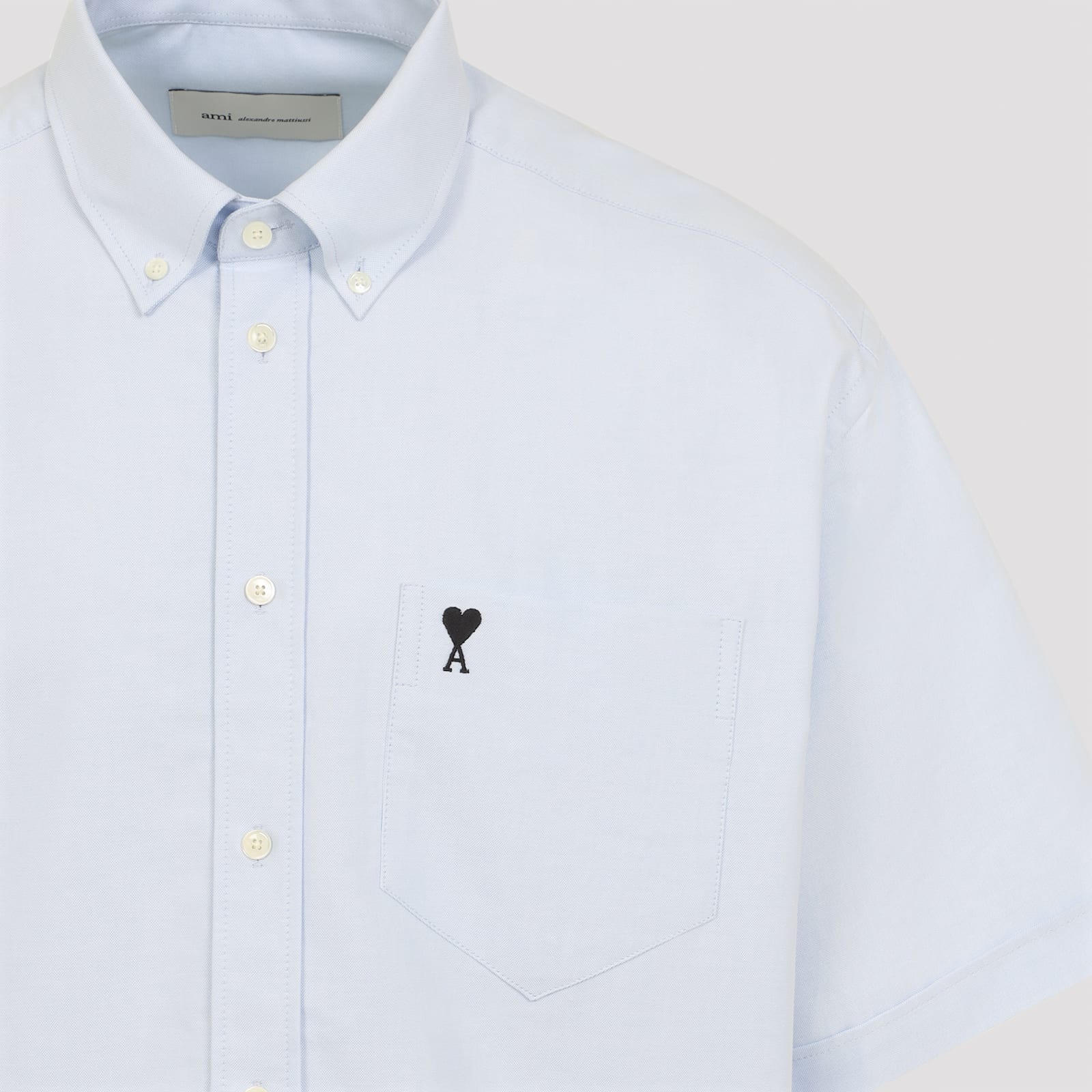 Ami Alexandre Mattiussi Boxy Short Sleeve Shirt - Bleu Ciel - Image 5