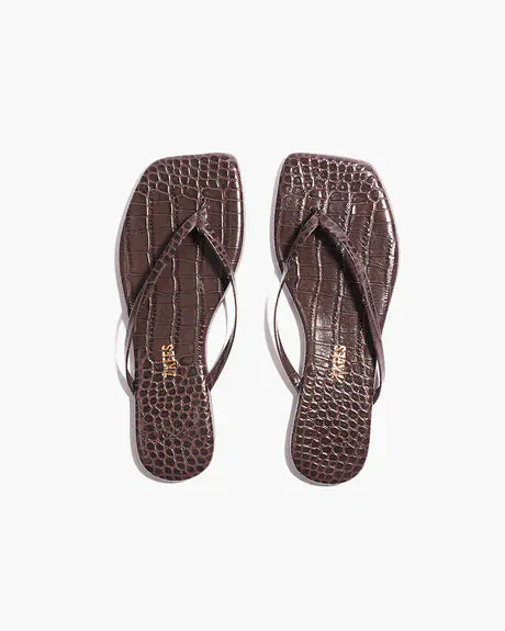 TKEES Lily Square Toe Croc Sandals - Image 3