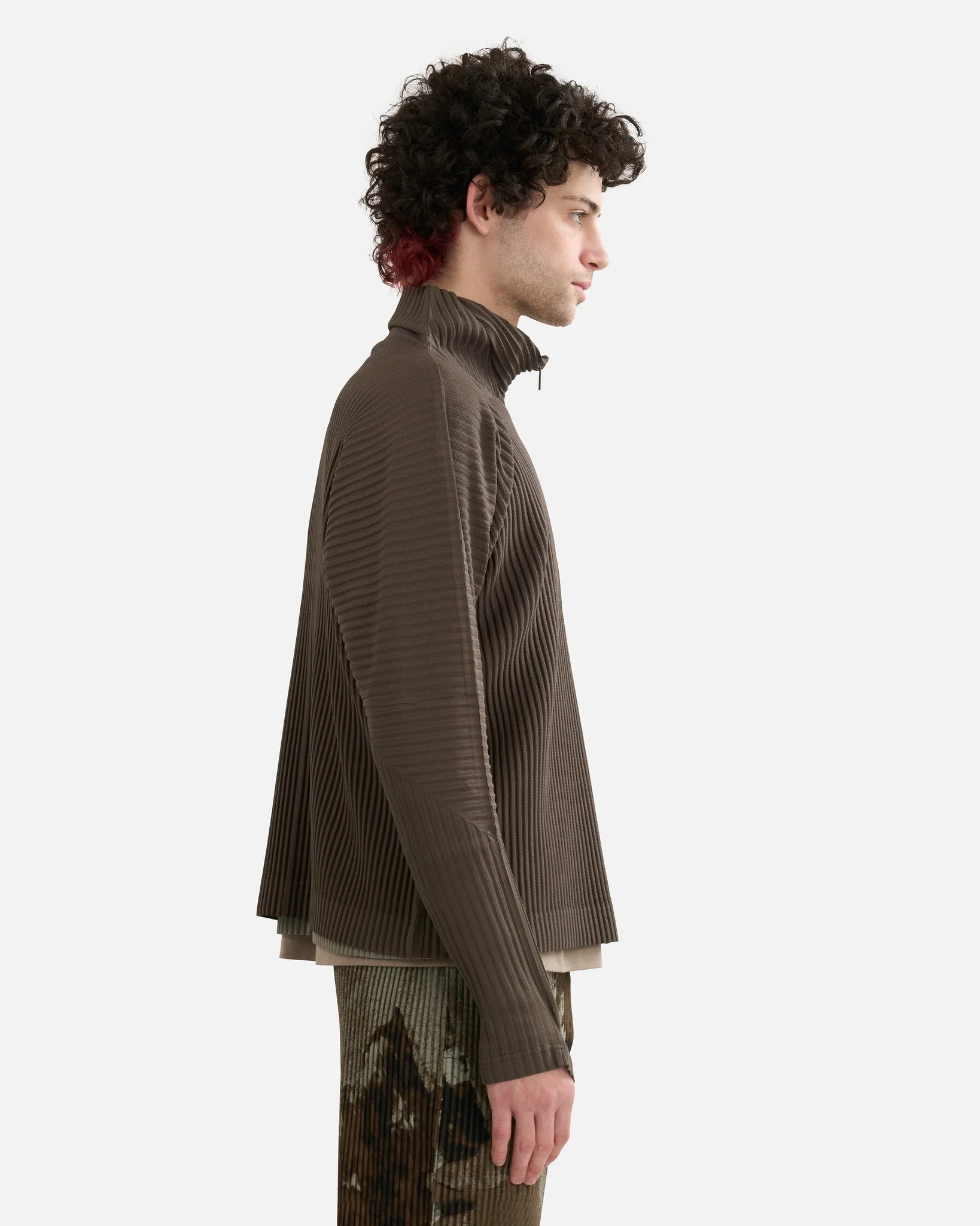 HOMME PLISSE ISSEY MIYAKE MC November Shirt - Mudstone Grey - Image 2